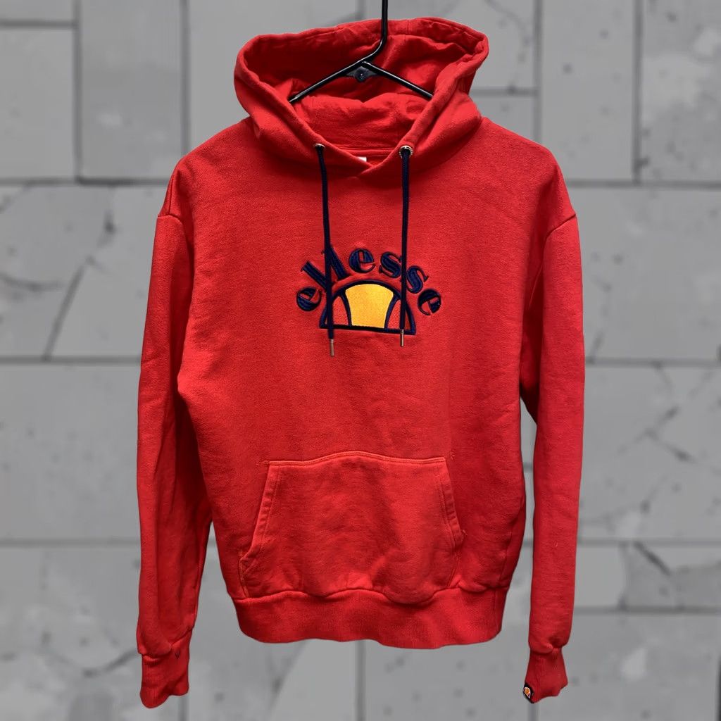 Ellesse Ellesse Hoodie Mens Red Drawstring Pullover Size S Cotton Blend Regular Pullover Mens Red Size US S / EU 44-46 / 1 - 1 Thumbnail