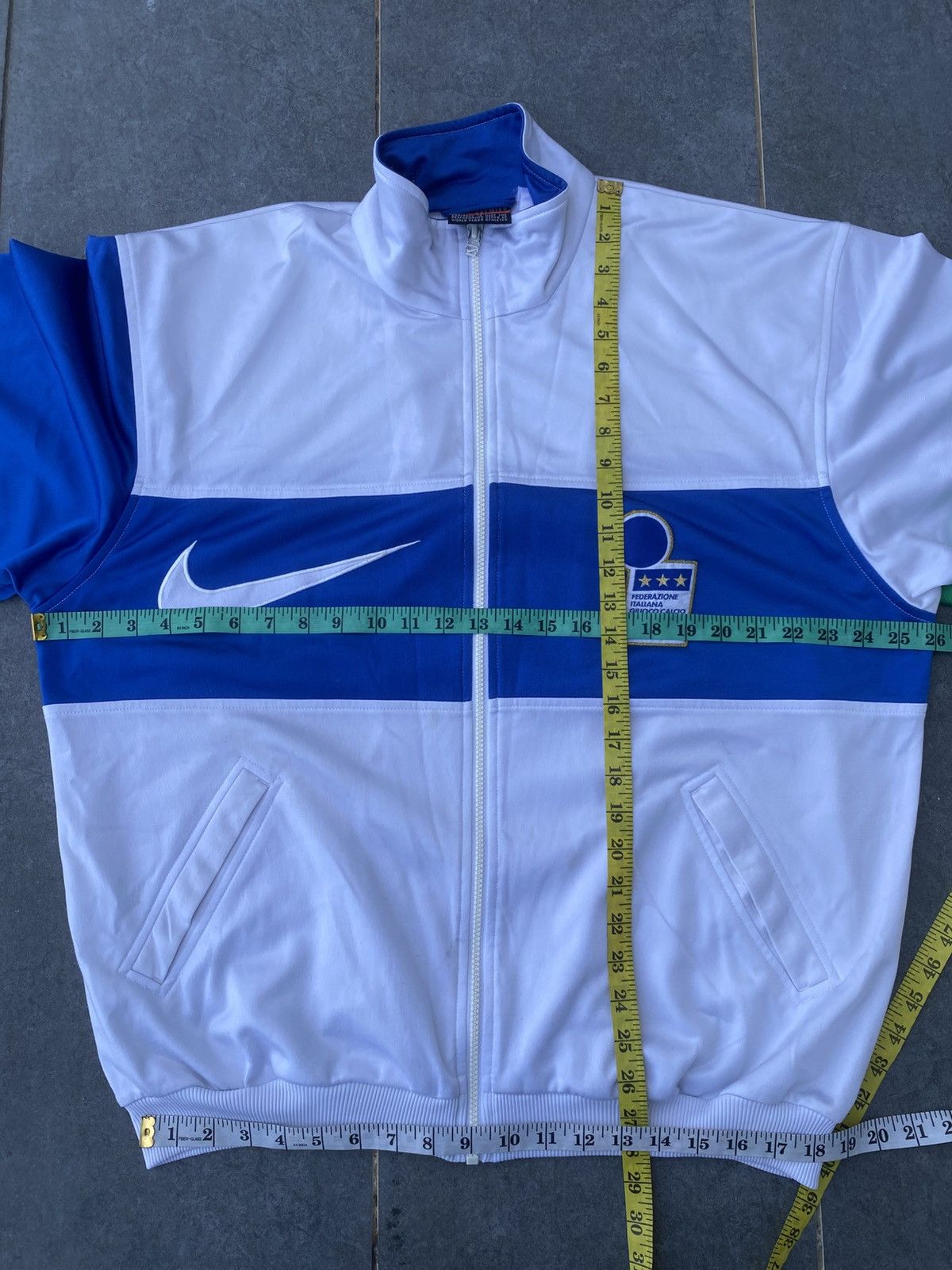 Nike × Sports Specialties VTG 1996 NIKE AZZURI ITALY WORLD CUP TRAINER TRACKTOP Size US L / EU 52-54 / 3 - 11 Thumbnail