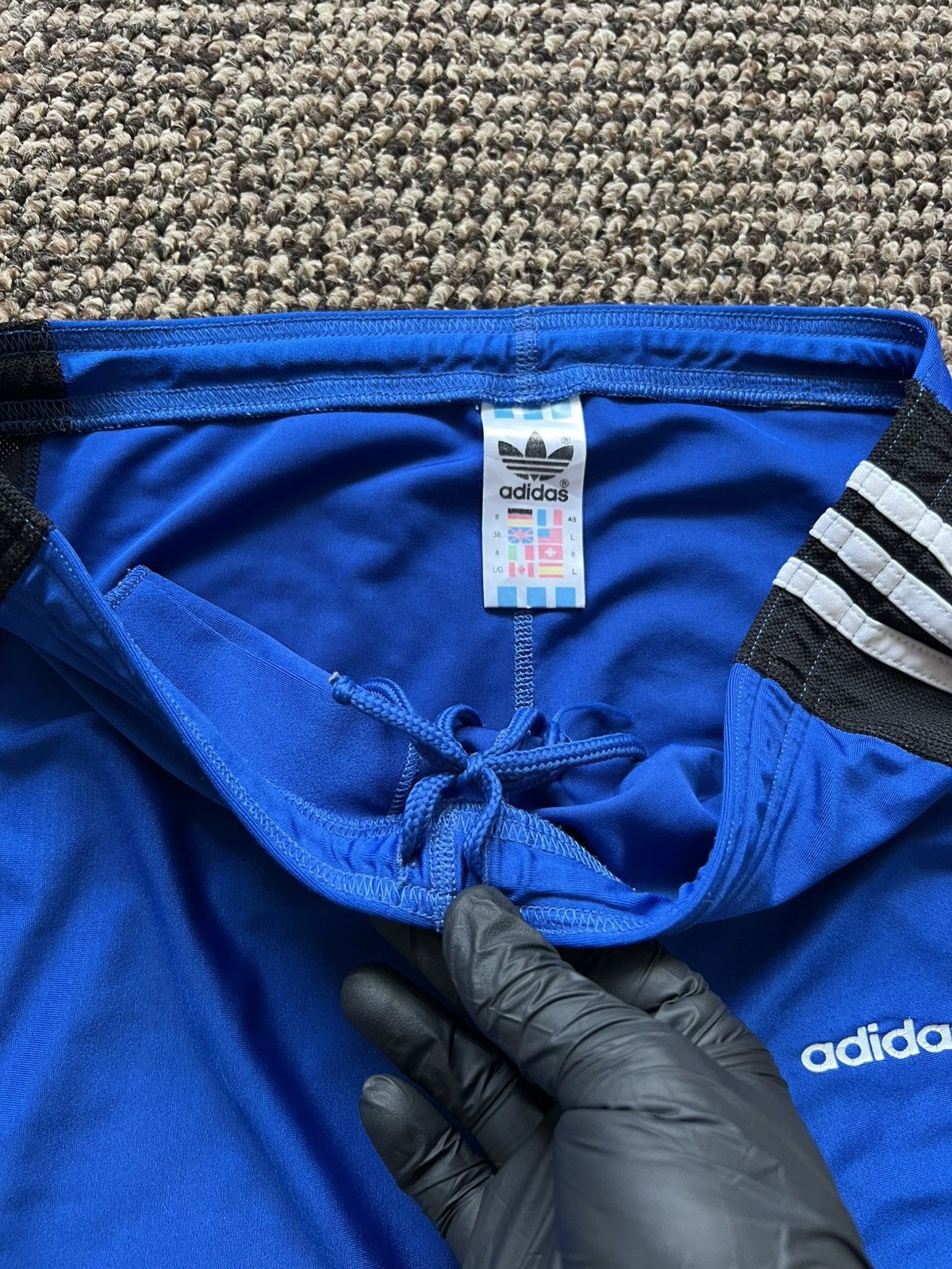 Adidas Adidas Leggings Blue Vintage Size L Rare 90s Size US 34 / EU 50 - 7 Thumbnail