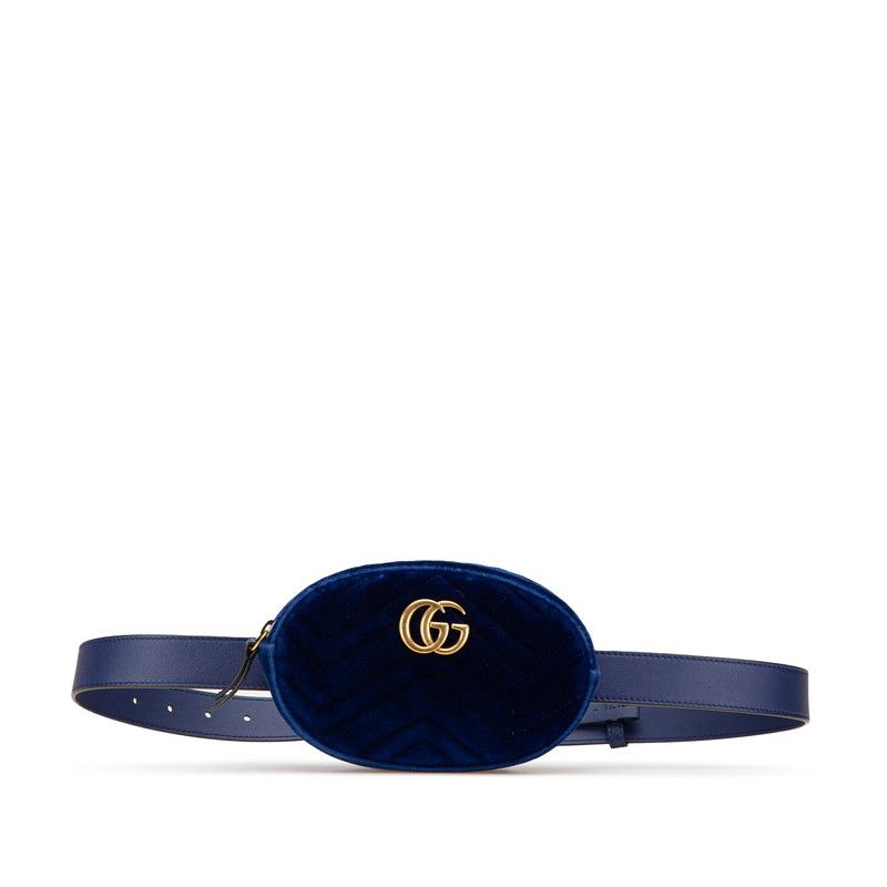 Gucci Gucci Gucci GG Marmont Velvet Waist Bag Others Belt Bag 476434 Size ONE SIZE - 1 Thumbnail