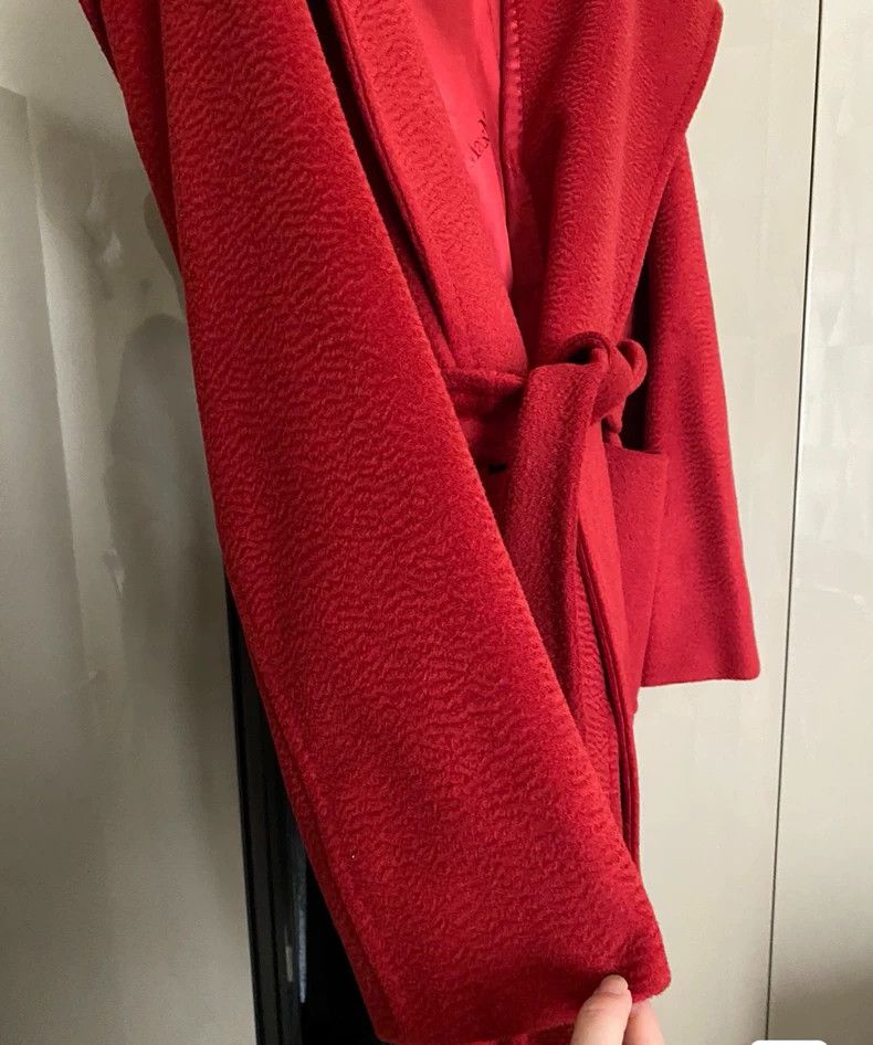 Max Mara Max Mara Classic red bathrobe coat Size M / US 6-8 / IT 42-44 - 7 Thumbnail