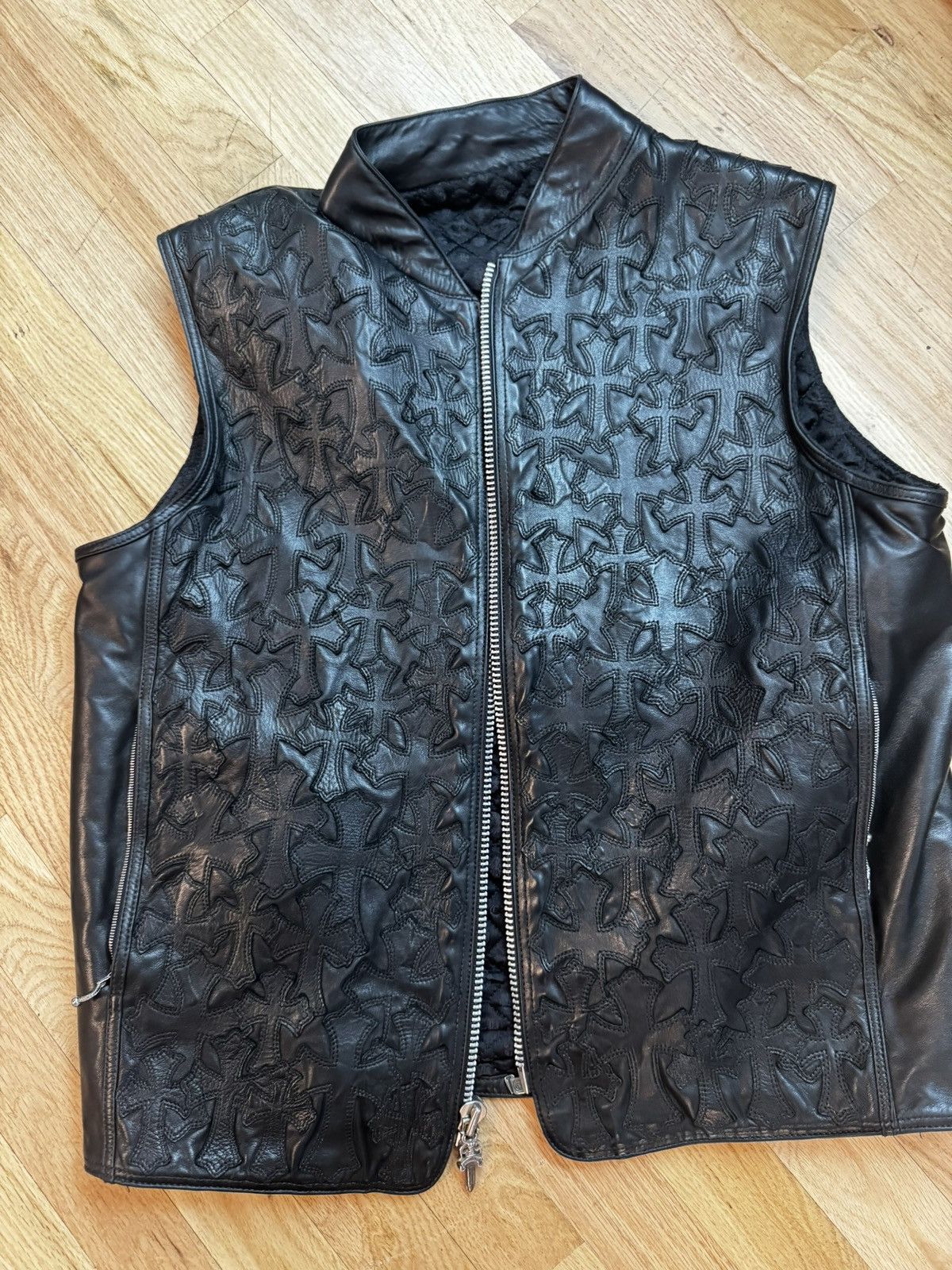 Chrome Hearts Fully loaded cross leather vest Size US M / EU 48-50 / 2 - 3 Thumbnail