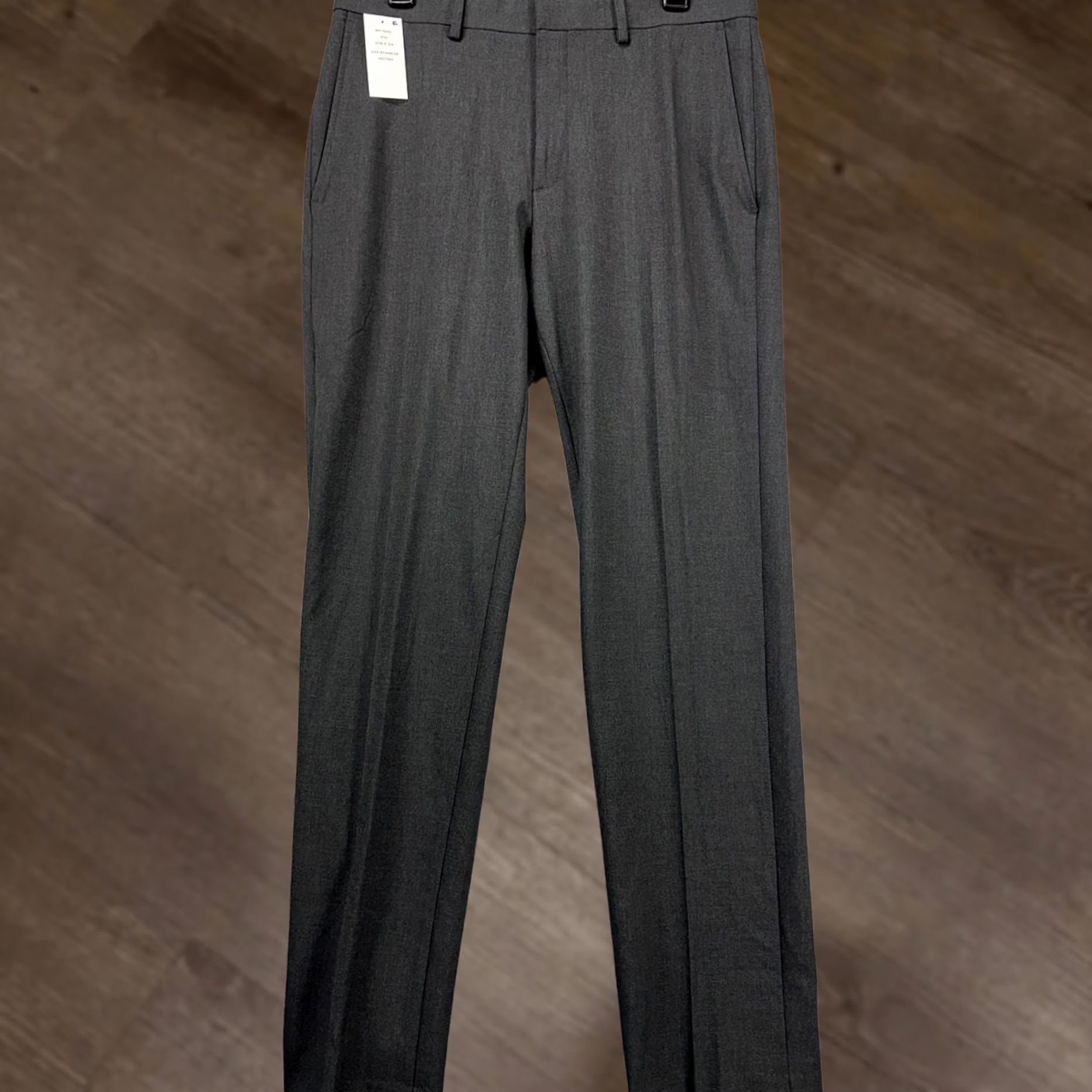 Haggar J.M Haggar Joe III Pants Mens 32X32 Charcoal Grey Dress Slim Fit Flat Front NEW Pants Mens 32X32 Gray Slim Fit Formal Casual Size US 32 / EU 48 - 1 Thumbnail