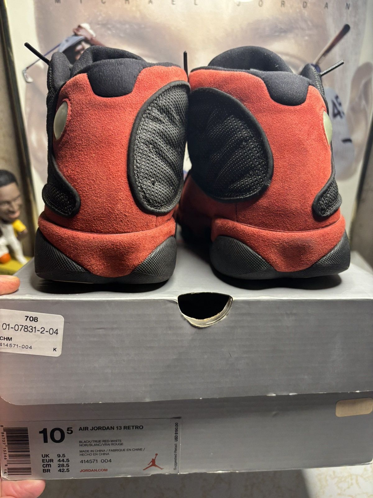 Jordan Brand Air Jordan 13 Retro 2017 Bred 2017 Size US 10.5 / EU 43-44 - 7 Thumbnail