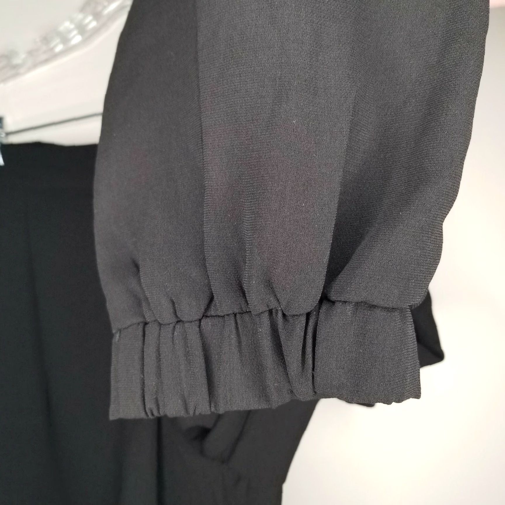 Vintage Tobi Dress Pants Women Black Elastic Waist Size Large Dress Pants Womens Size 36" / US 14 / IT 50 - 3 Thumbnail