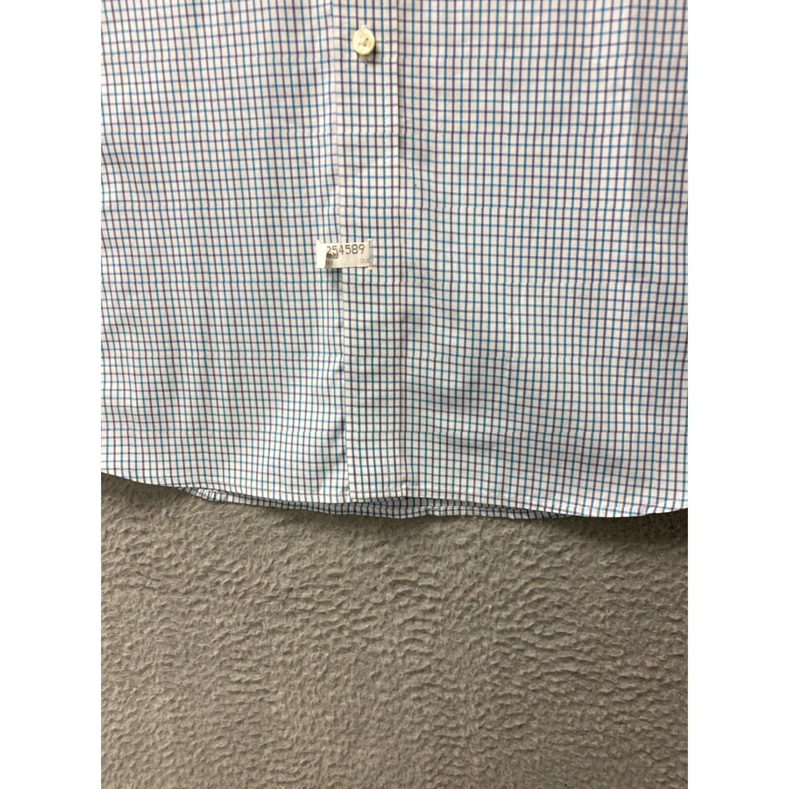 Banana Republic VINTAGE Banana Republic Men's Dress Shirt XL Blue Aqua Check Slim Fit Long Sleeve Button Down Cotton Casual Business Formal Women Size US XL / EU 56 / 4 - 2 Thumbnail