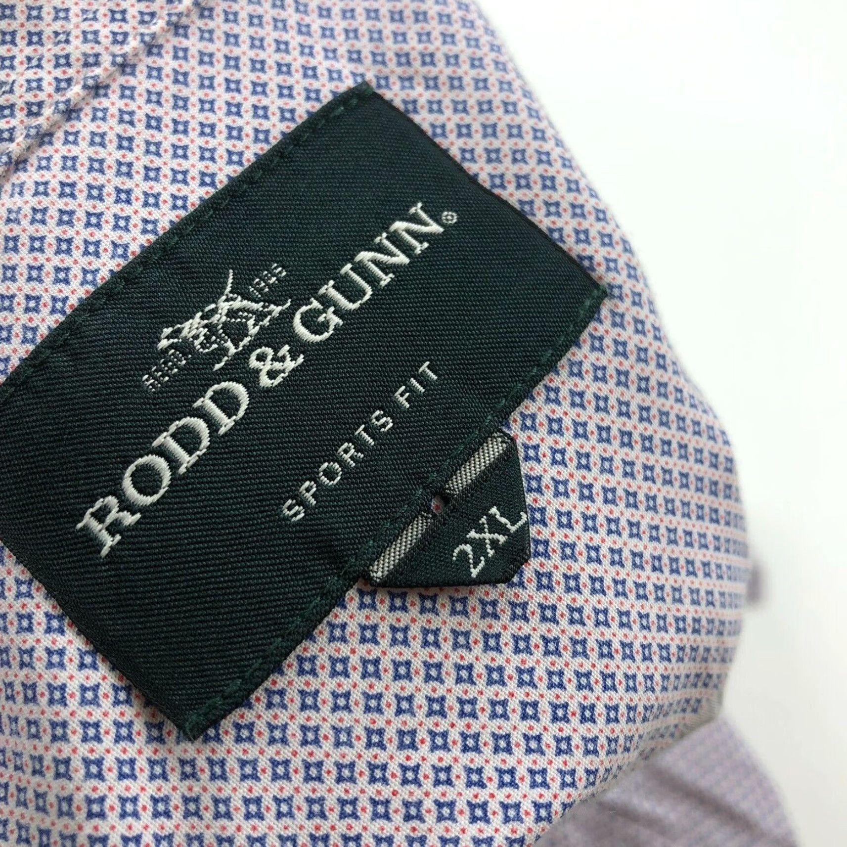 Rodd & Gunn Rodd & Gunn Sports Fit 2XL Mens Button Front Short Sleeve Casual Shirt Size US XXL / EU 58 / 5 - 7 Thumbnail