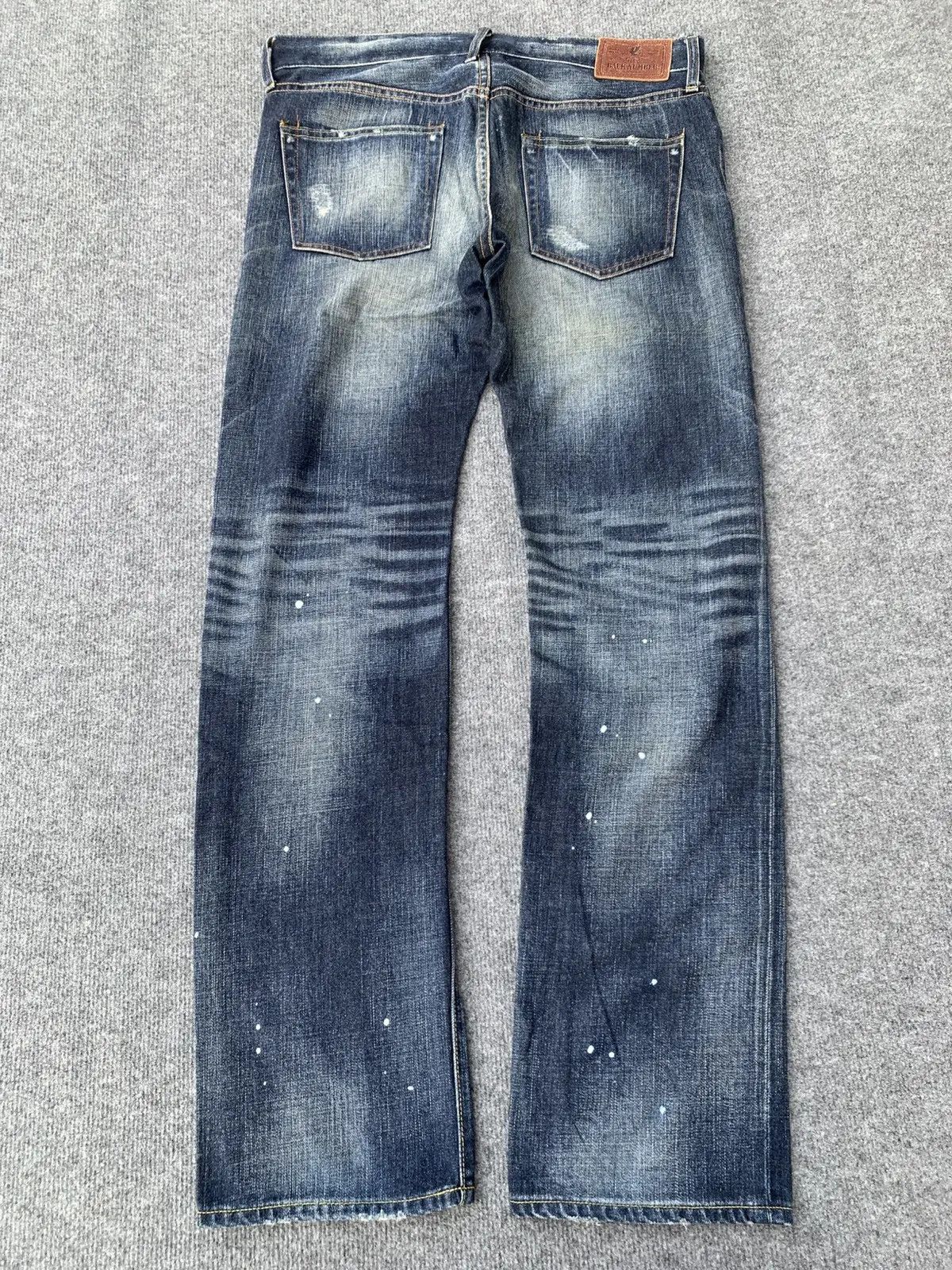 Japanese Brand Back number 01 faded jeans. Size US 34 / EU 50 - 2 Thumbnail