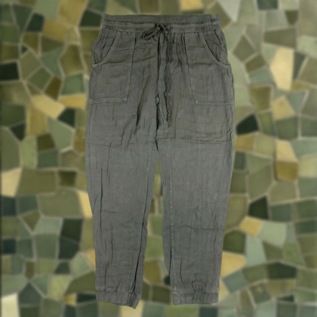 American Eagle Outfitters American Eagle Outfitters 100% Rayon Army Green Comfort Casual Jogger Pant Women Small Pants Size 28" / US 6 / IT 42 - 1 Thumbnail