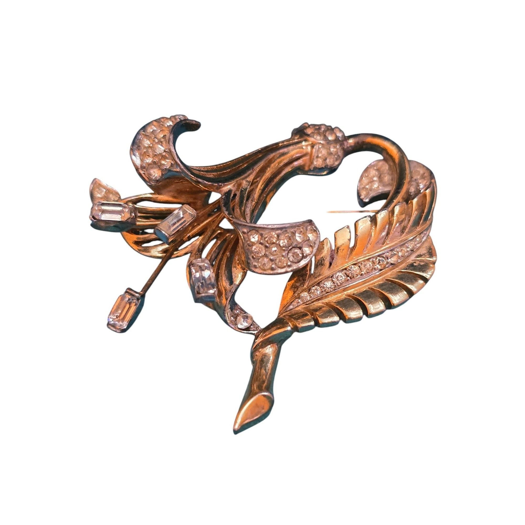 Vintage Stunning Boucher 3089 Lilly Flower Brooch (A6543) Size ONE SIZE - 1 Thumbnail