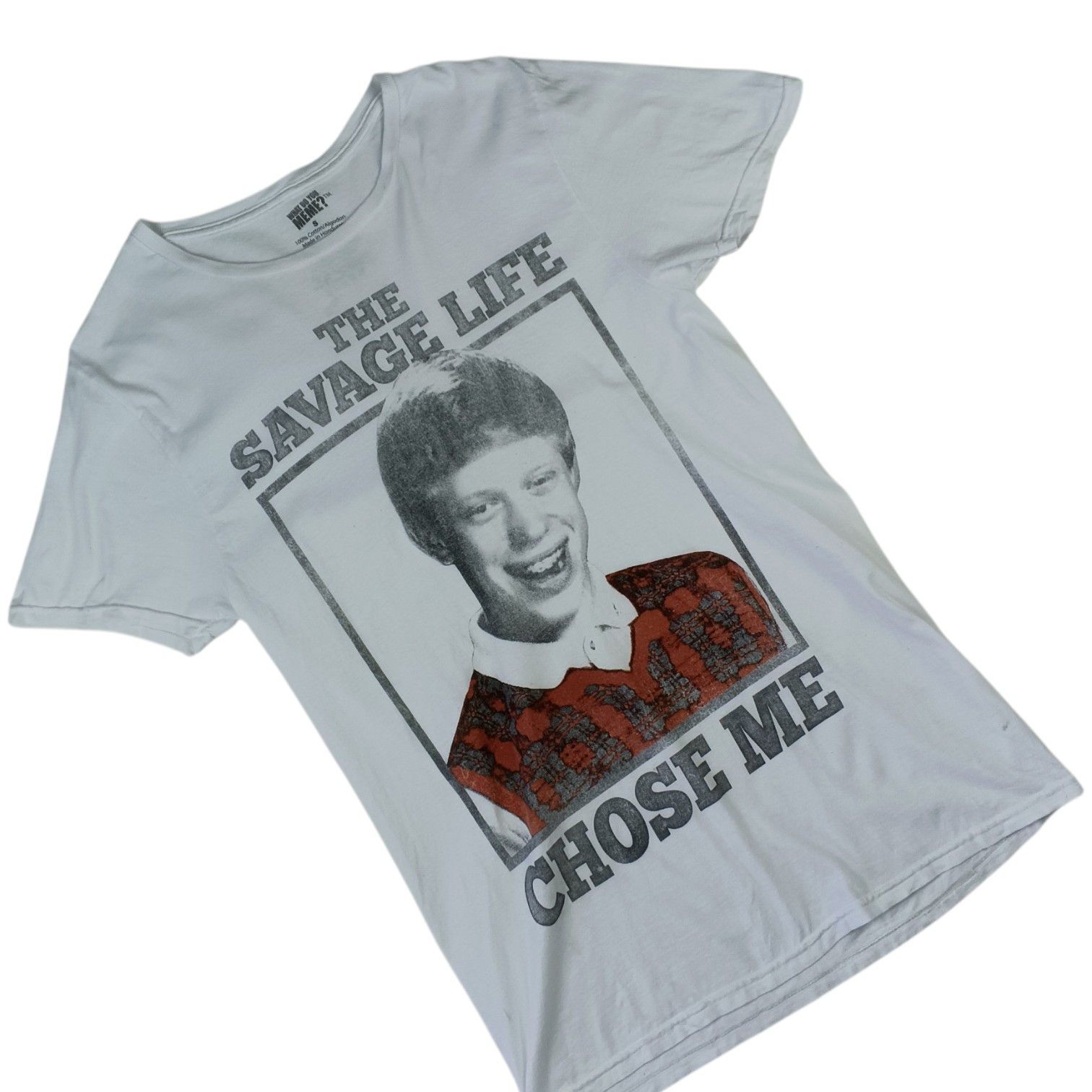 Vintage Vintage Y2K The Savage Life Choose Me Meme T-Shirt Size S / US 4 / IT 40 - 3 Thumbnail