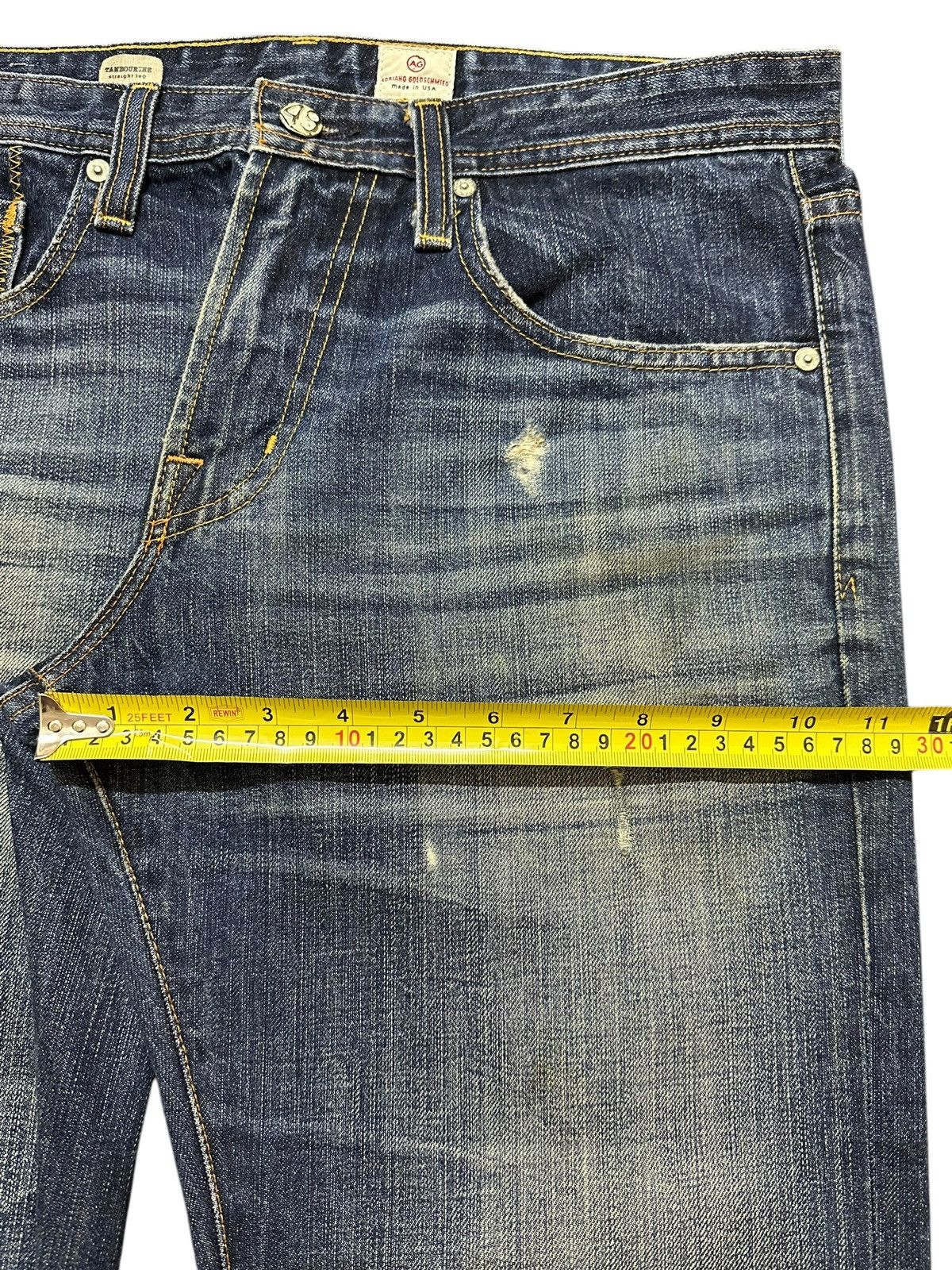Vintage Adriano Goldschmied Blue Faded Wash Style Jeans