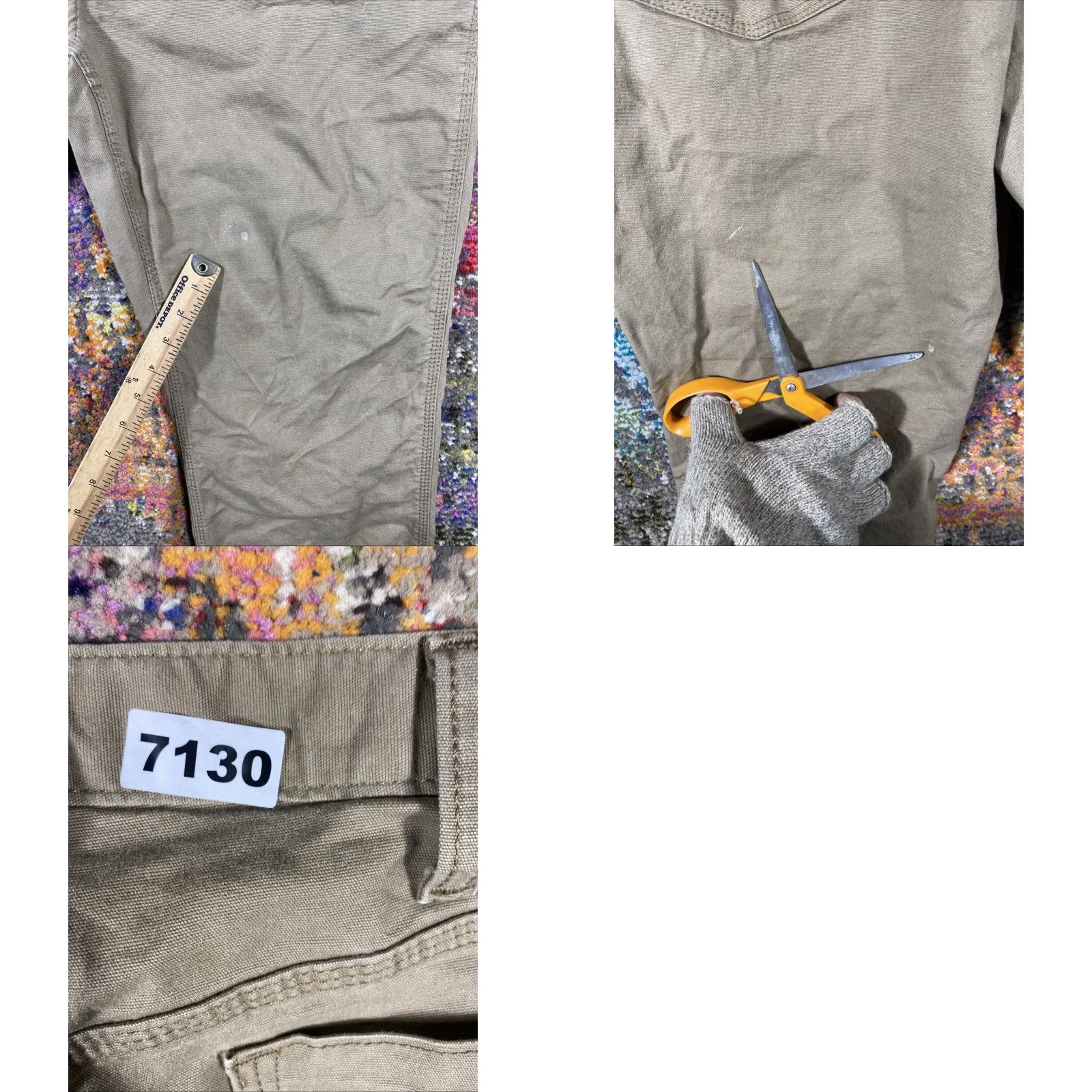 Ariat Ariat Pants Mens 38x30 Tan Brown Rebar M4 Relaxed Canvas Straight Leg Workwear Size US 38 / EU 54 - 9 Thumbnail