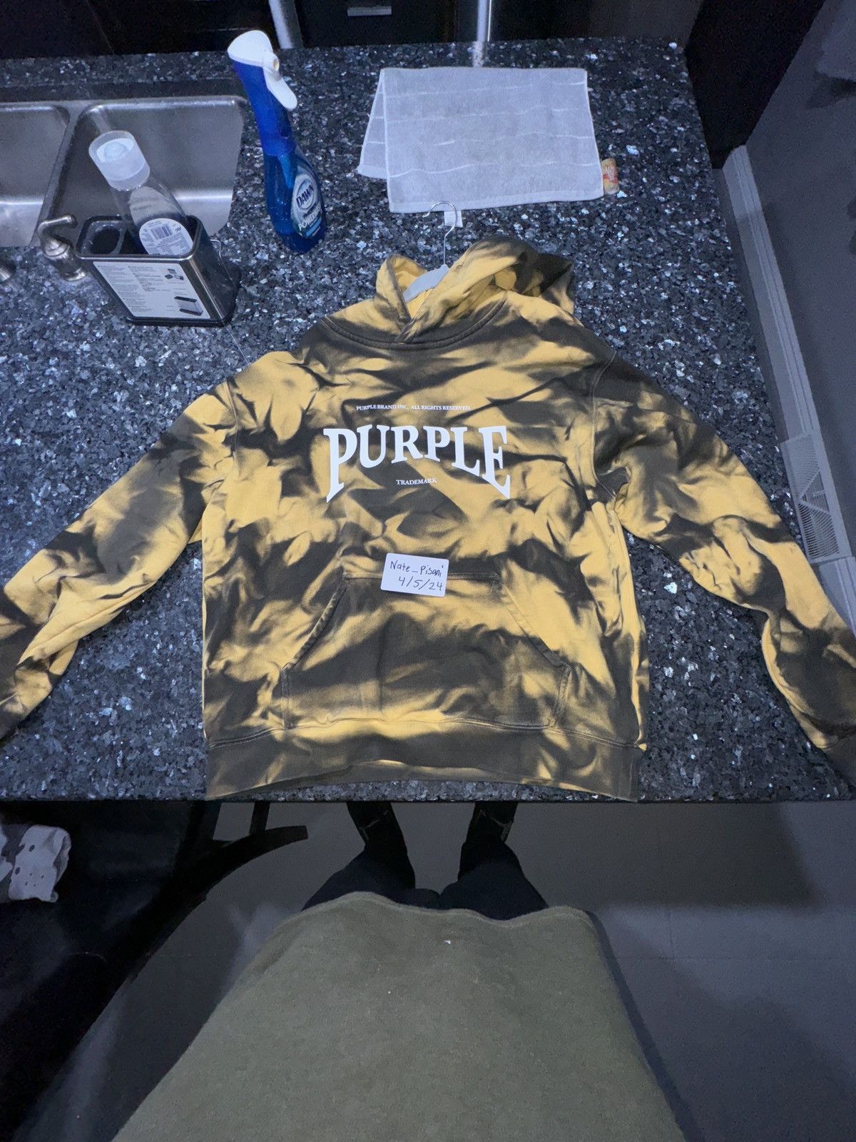 Purple Brand Purple brand yellow trademark hoodie Size US L / EU 52-54 / 3 - 1 Thumbnail