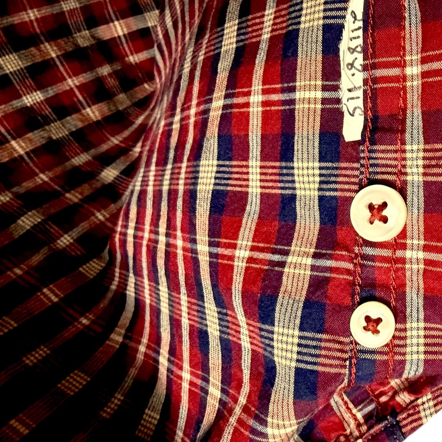 J.Crew J.Crew Red Plaid Slim Fit Men's Button-Down Shirt Office - M Size US M / EU 48-50 / 2 - 5 Thumbnail