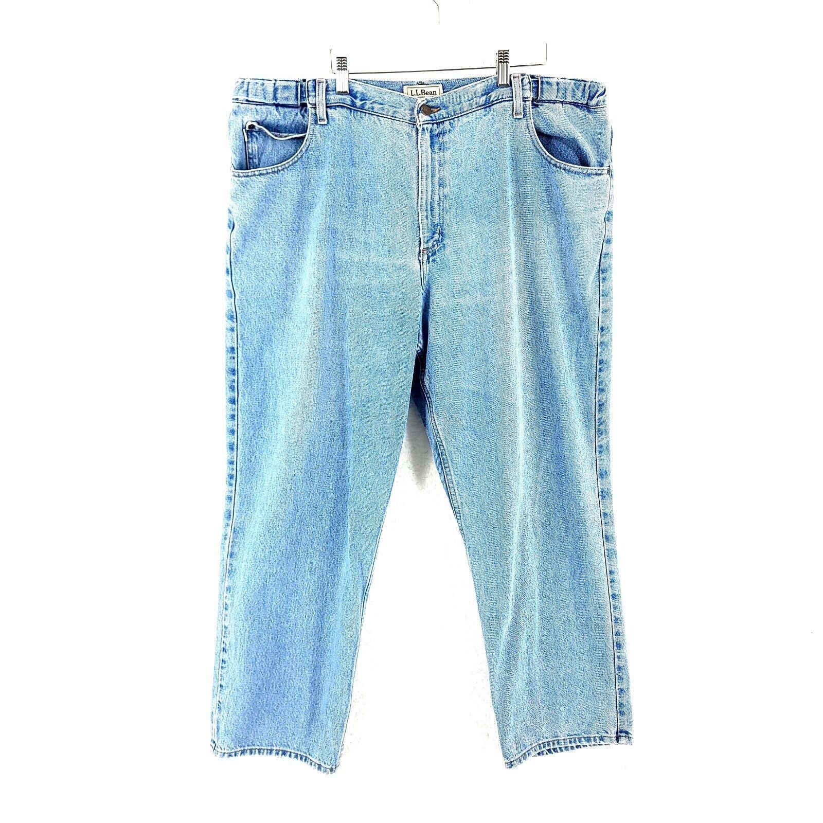 L.L. Bean L.L. Bean Light Wash Blue Denim Comfort Waist Jeans 42/30 Hi Size US 42 / EU 58 - 1 Thumbnail