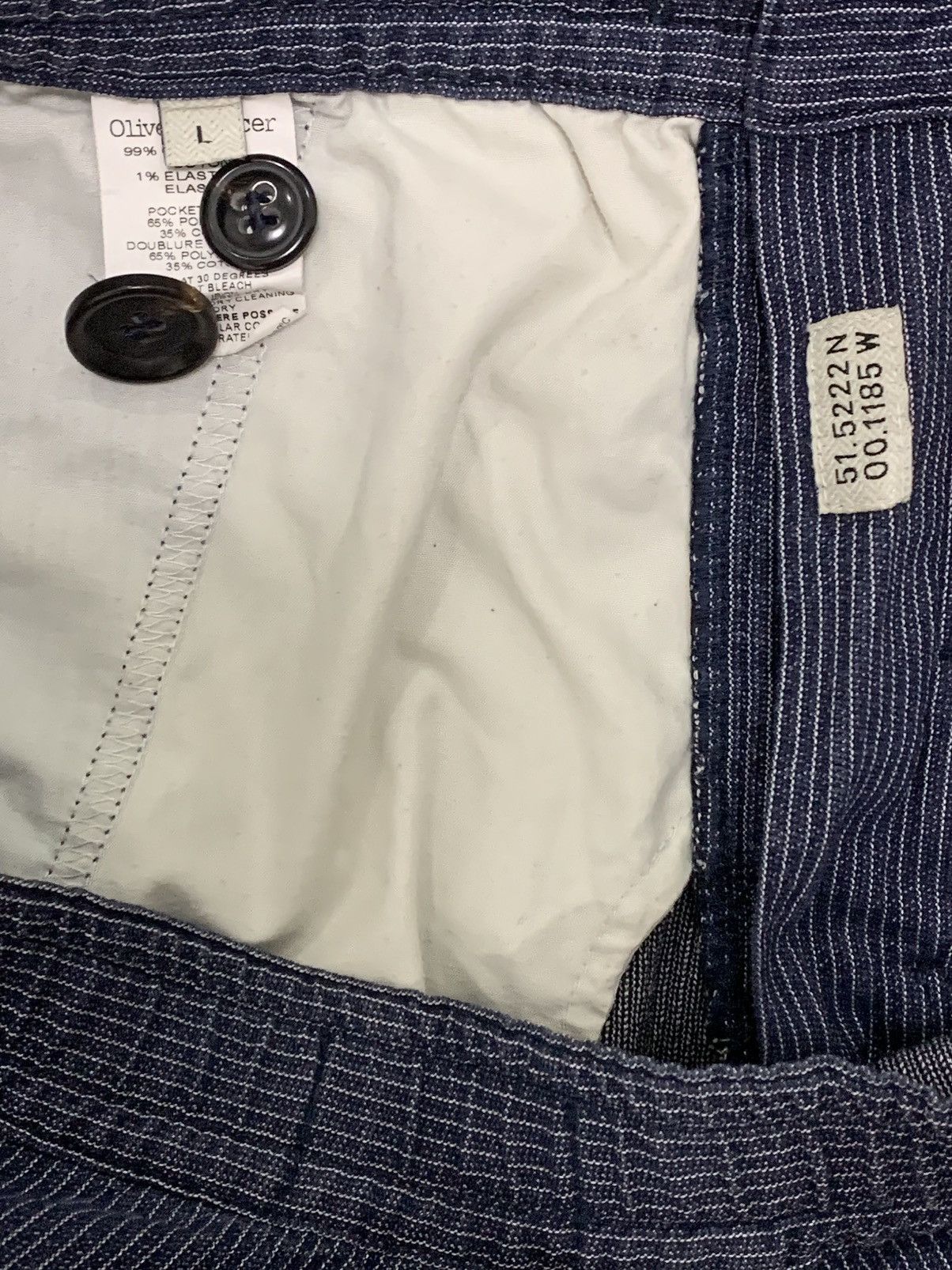 Oliver Spencer OLIVER SPENCER DRAWSTRING- STRIPED TROUSERS Size US 33 - 6 Thumbnail