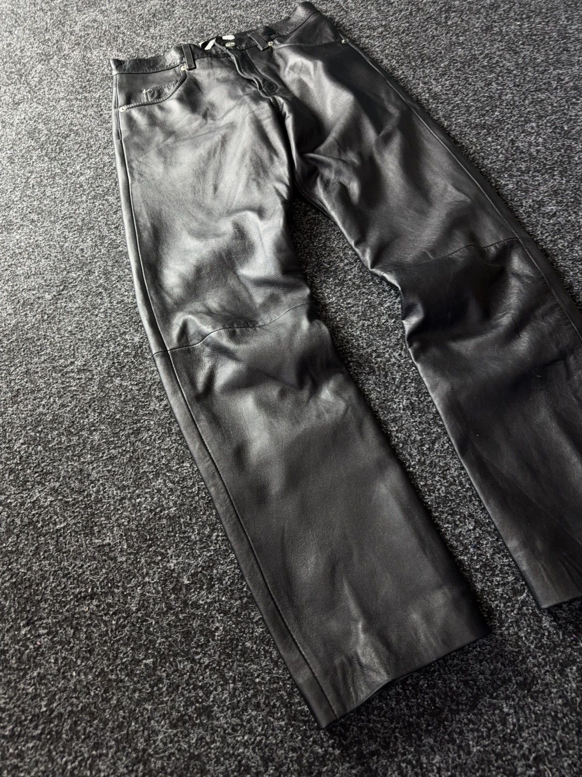 Japanese Brand Vtg Leather pants Japan style racing motor Y2K LGB Style Size US 30 / EU 46 - 2 Thumbnail