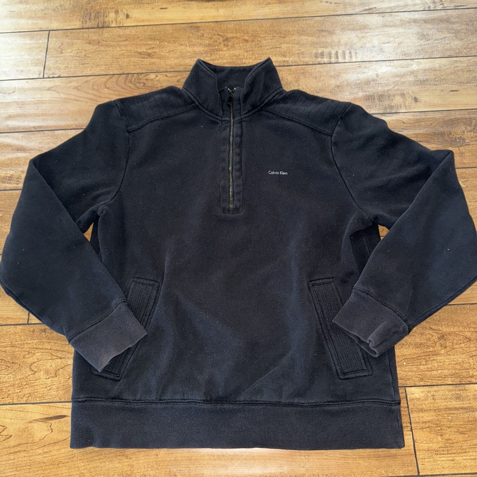 Calvin Klein Calvin Klein Quarter Zip Sweater Black Large 20x25 Size US L / EU 52-54 / 3 - 1 Thumbnail