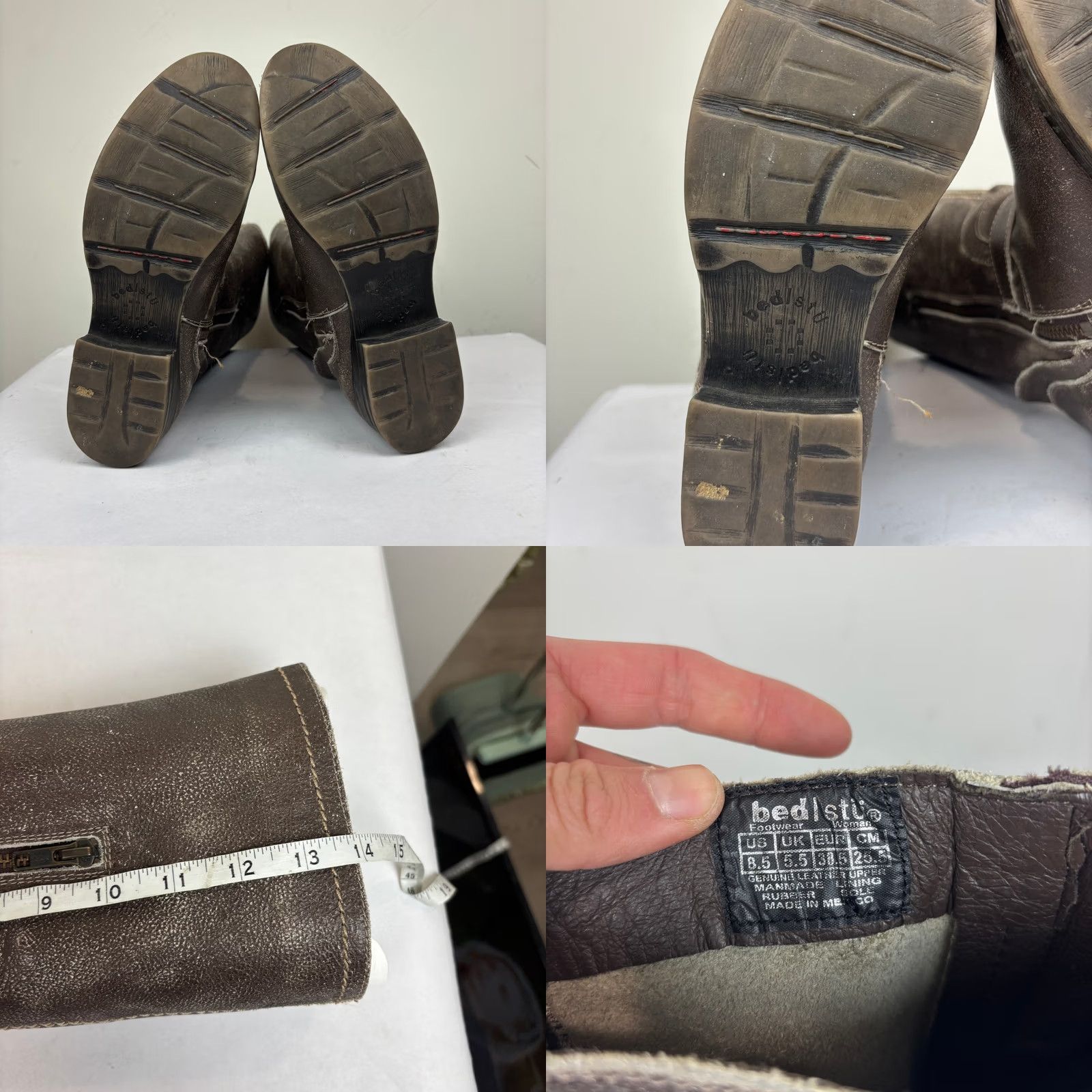 Bed Stu Bed Stu Token Motorcycle Hi Boots Women 8.5 Brown Leather Biker Preowned Women 8.5 Size US 9 / IT 39 - 8 Thumbnail