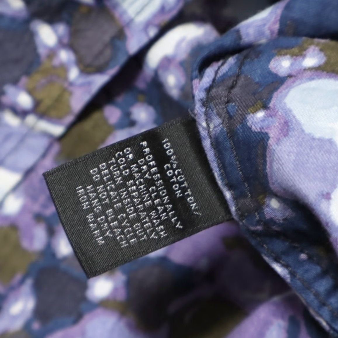 Vintage Jhane Barnes Cotton All Over Print Button Up Shirt Purple Men's 2XL Size US XXL / EU 58 / 5 - 7 Thumbnail