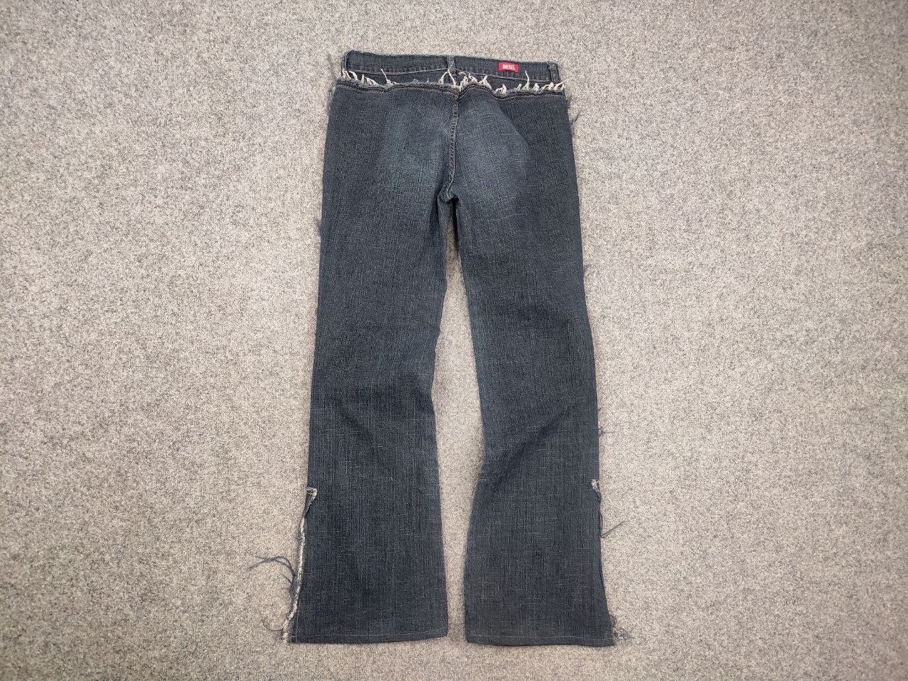 Diesel Rare Vintage Diesel Distressed Denim Flared Jeans Y2k Style Size 32" / US 10 / IT 46 - 10 Thumbnail