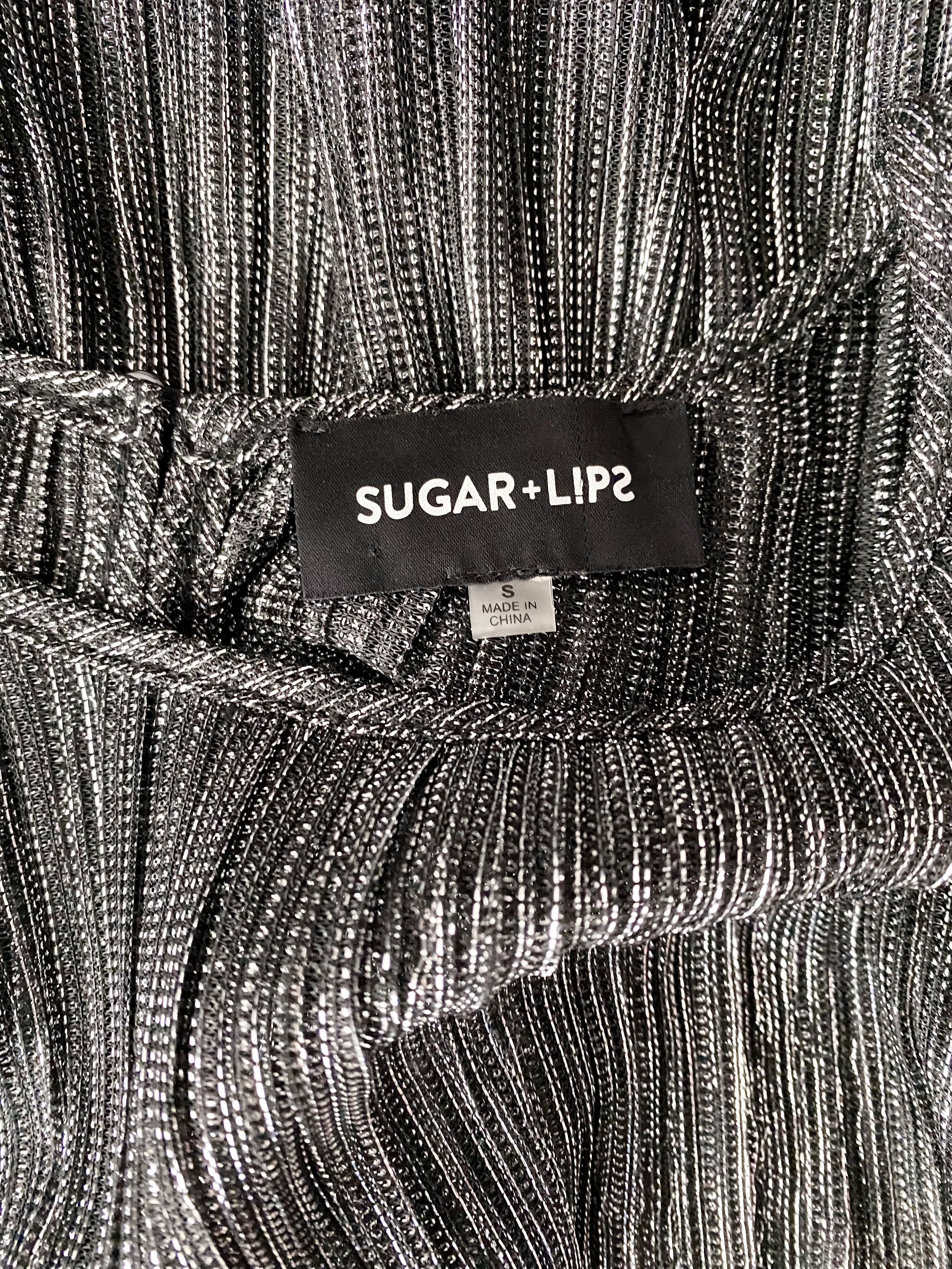 Vintage Sugar Lips - Silver Glitter Tiered Dress Size S / US 4 / IT 40 - 8 Thumbnail