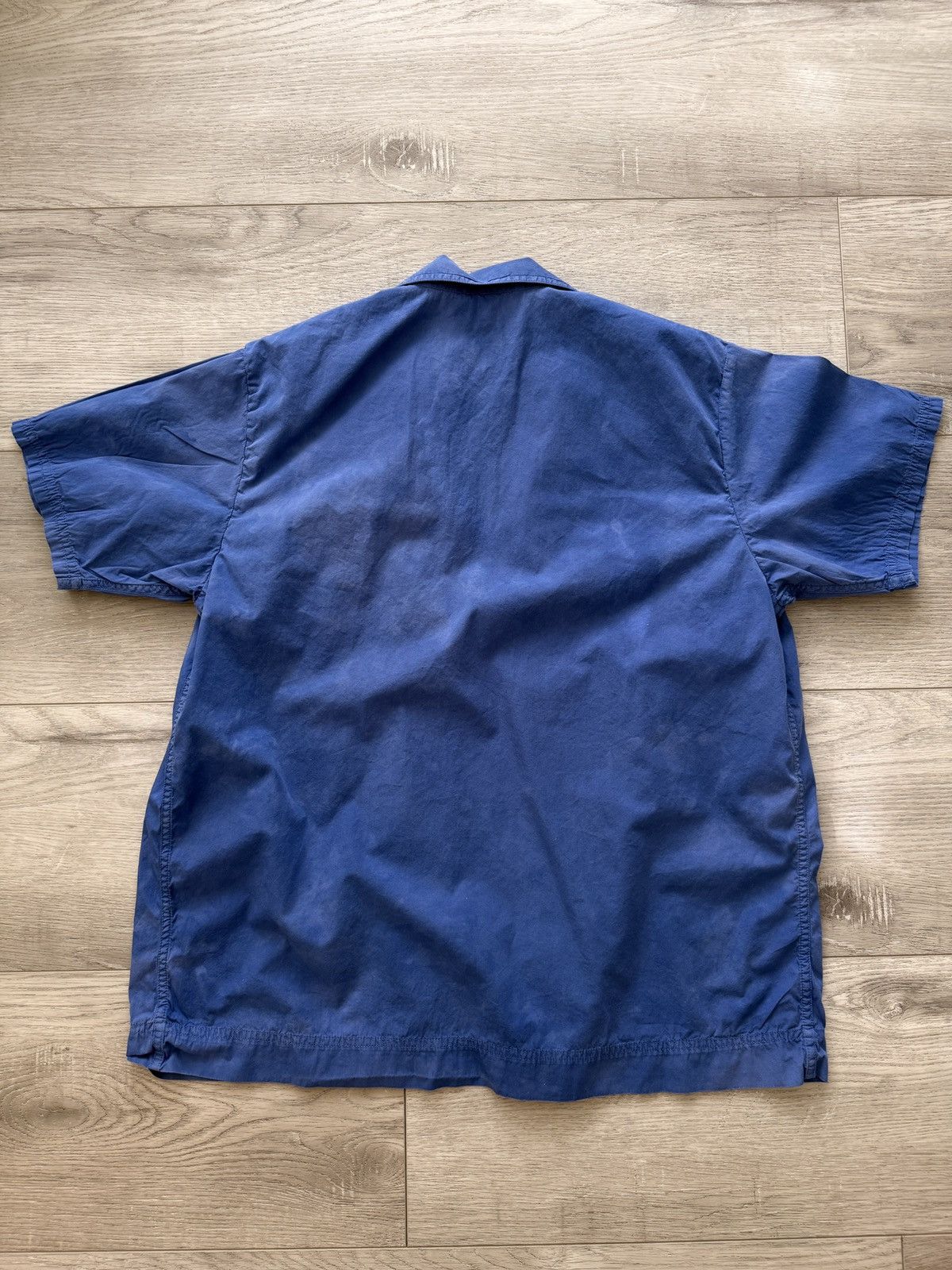 Stussy × Tekla Stussy Tekla Short Sleeve Poplin Pajama Shirt Ultramarine Size US M / EU 48-50 / 2 - 4 Thumbnail