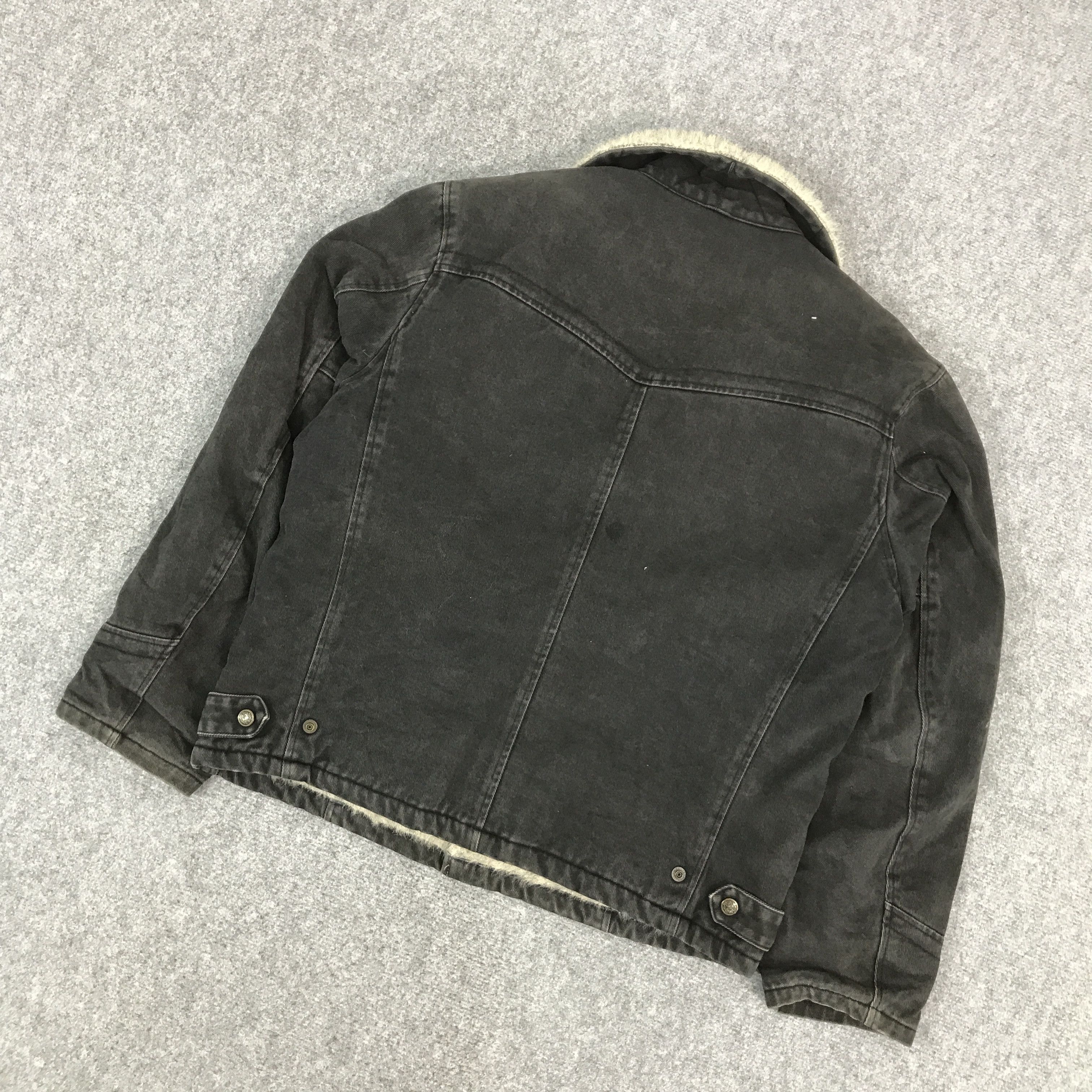 BIGI × Japanese Brand MEN’S BIGI JAPAN FUR DENIM SNAP BUTTON JACKET Size US L / EU 52-54 / 3 - 6 Thumbnail