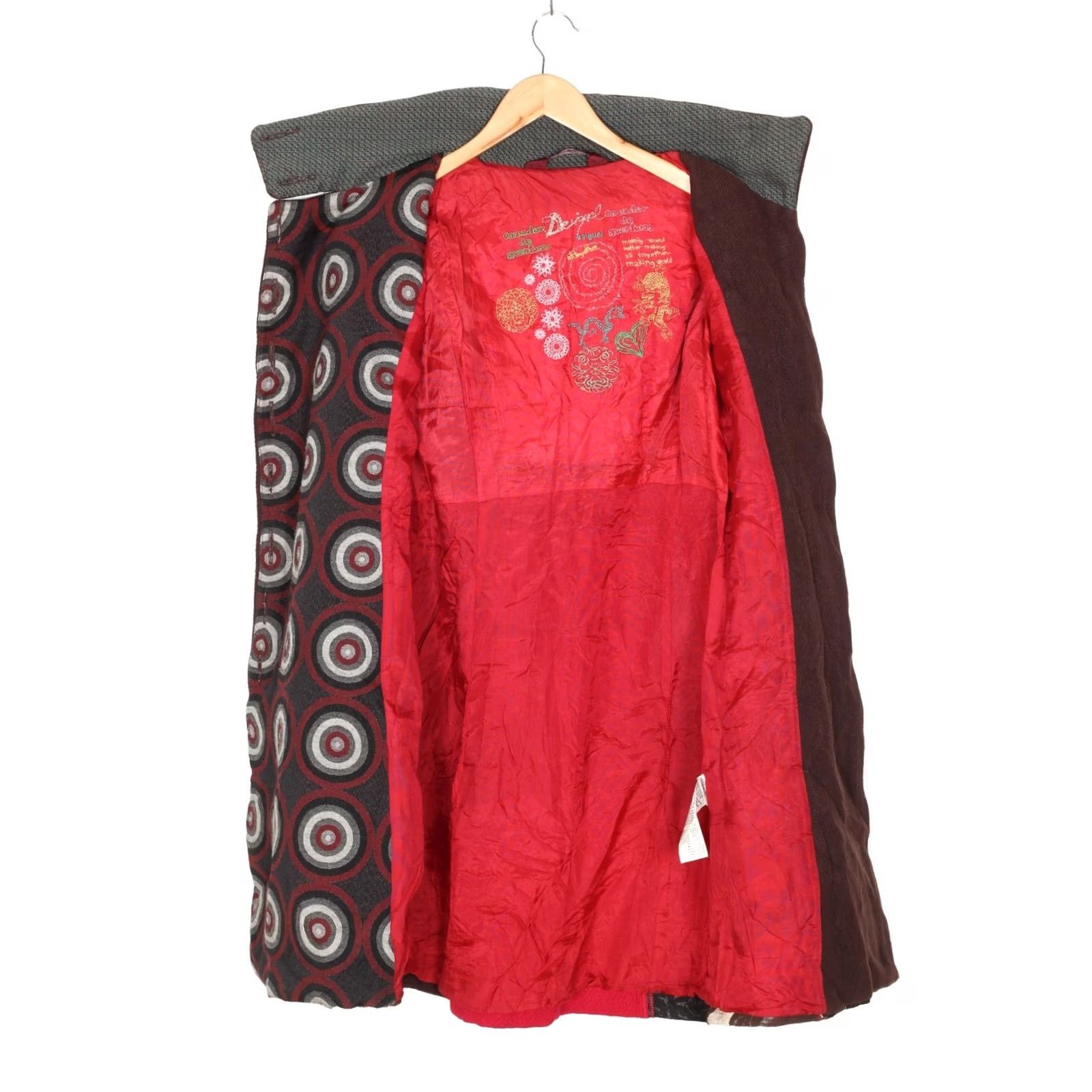Desigual DESIGUAL Geisha Coat Jacket Women Size 40 Wool Blend MJ5255 Multicoloured Coat Womens Regular 40 Autumn Spring Summer Winter Long Sleeve Vintage No Size S / US 4 / IT 40 - 5 Thumbnail