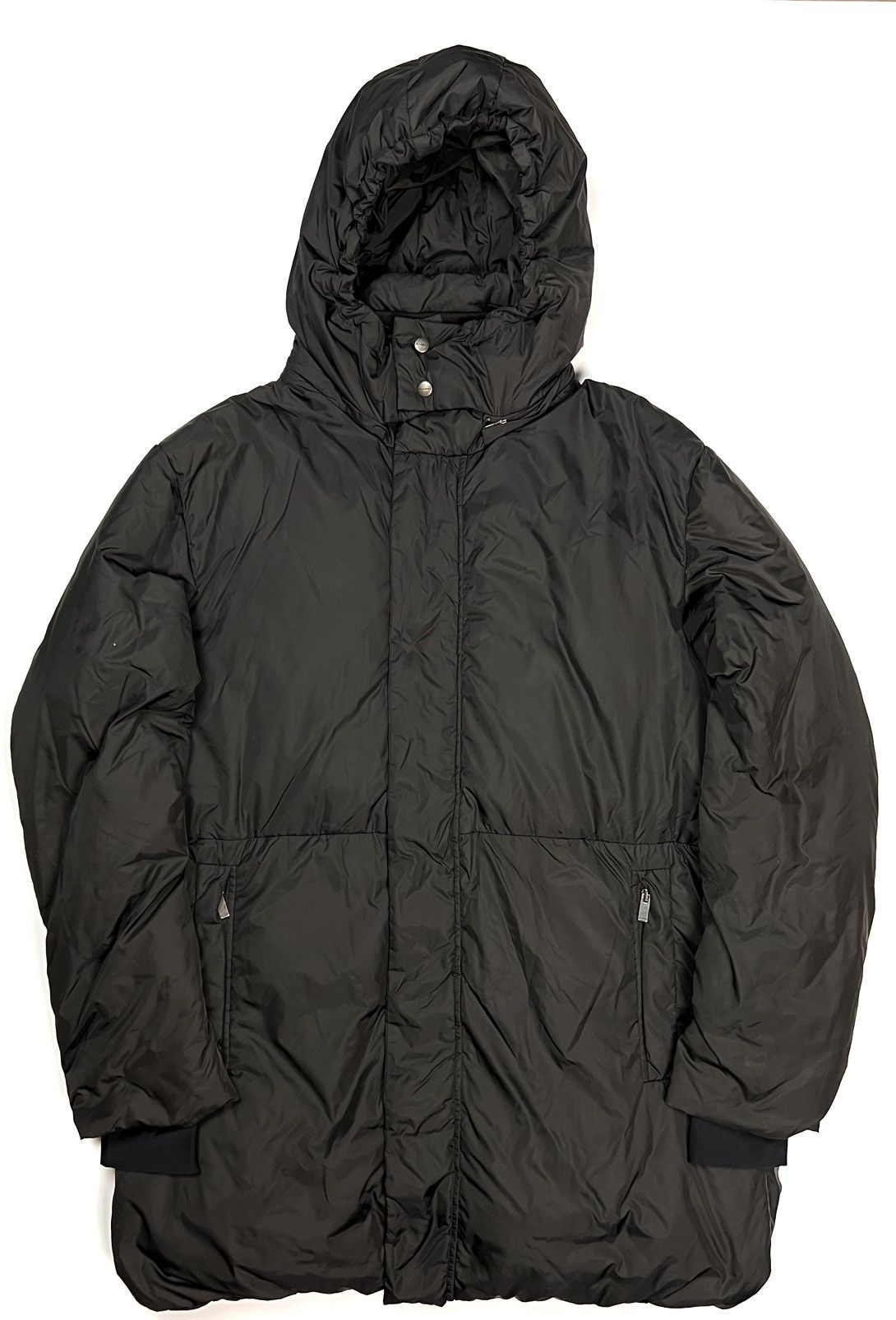 image of Jil Sander Down Parka Jacket in Black/Brown, Men's (Size XL)