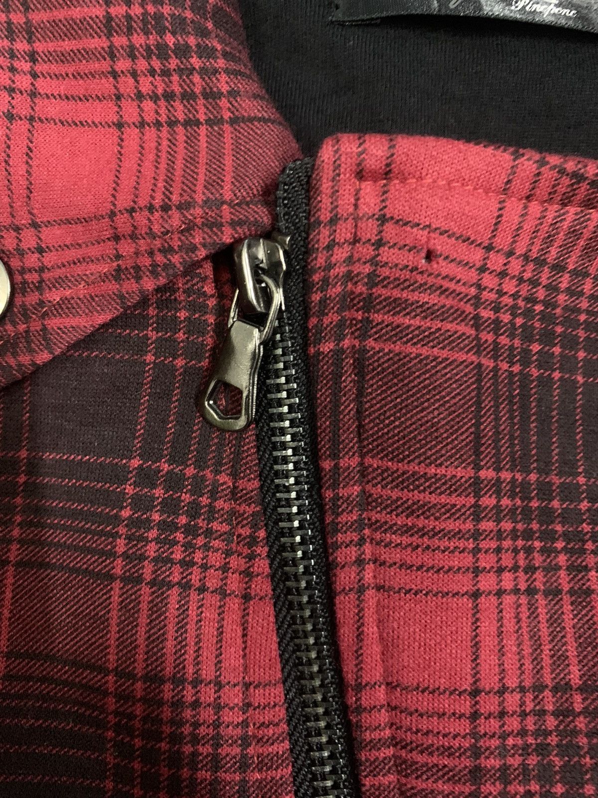 14th Addiction Vintage Japanese Brand Plaid Tartan Punk Biker Jacket Size US M / EU 48-50 / 2 - 5 Thumbnail