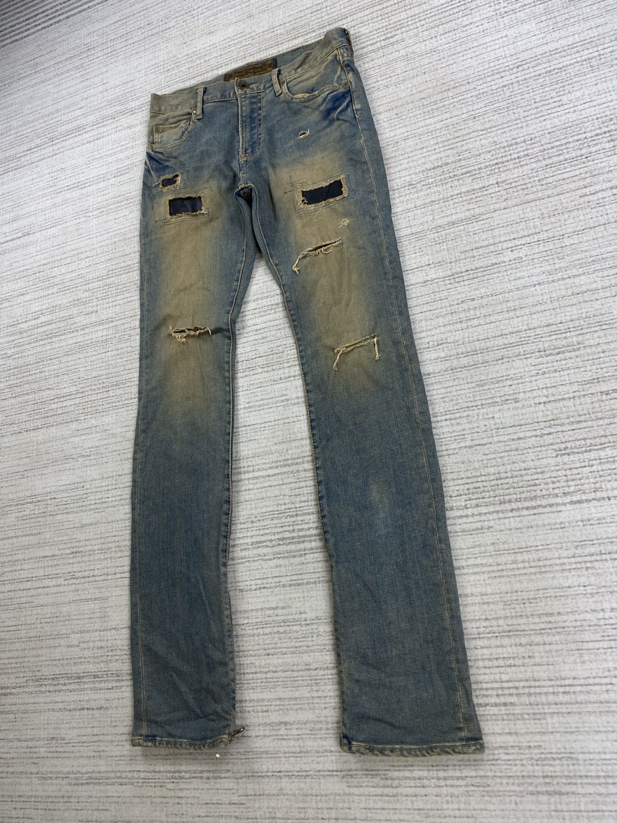 GOA Vintage GOA Distressed Denim Punk Jeans Size US 29 - 4 Thumbnail