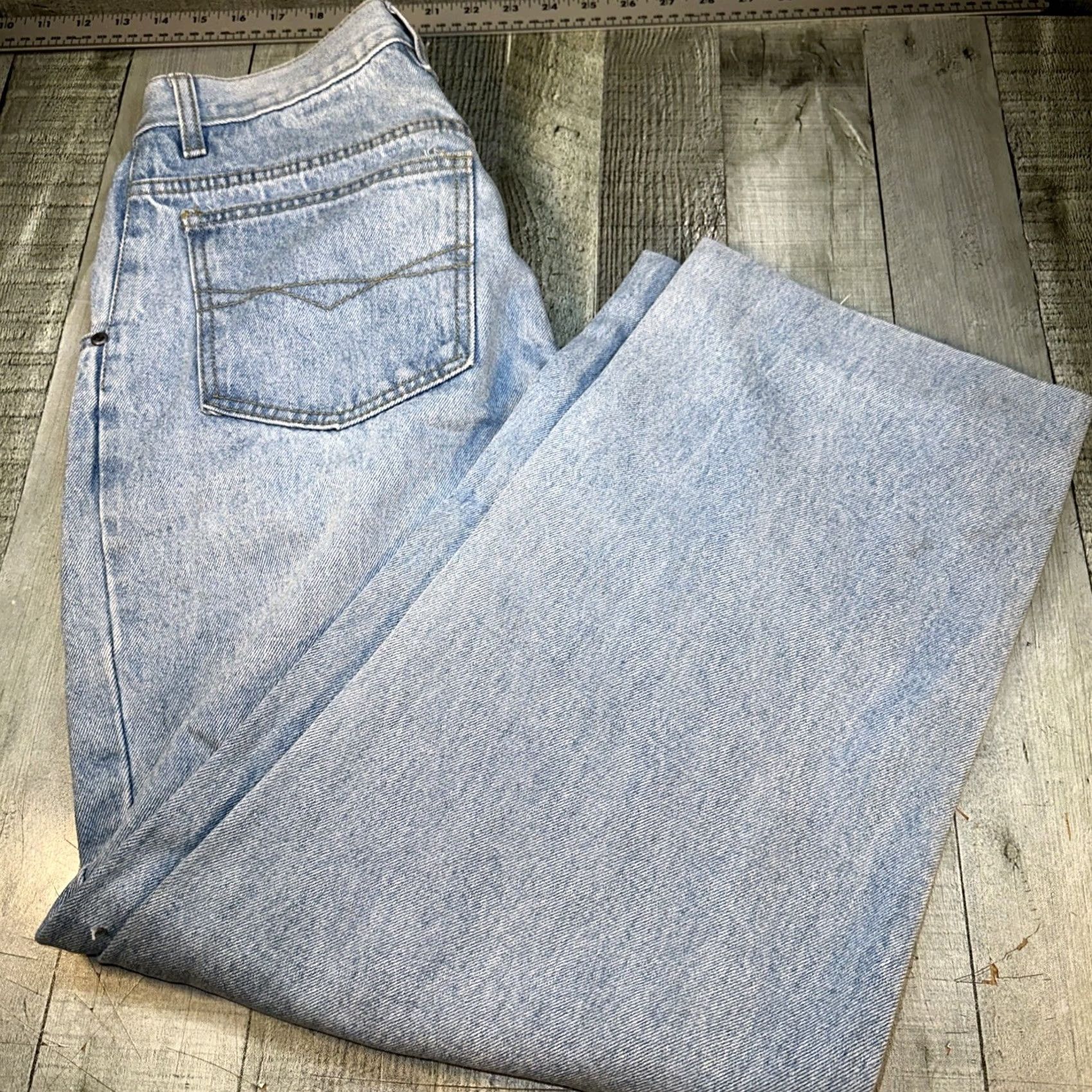 Vintage VINTAGE Men’s Cutline Original Style Jeans Wide-Leg Baggy 32 Regular 27in Blue Jeans Men 32 Inseam 27in Size US 32 / EU 48 - 2 Thumbnail