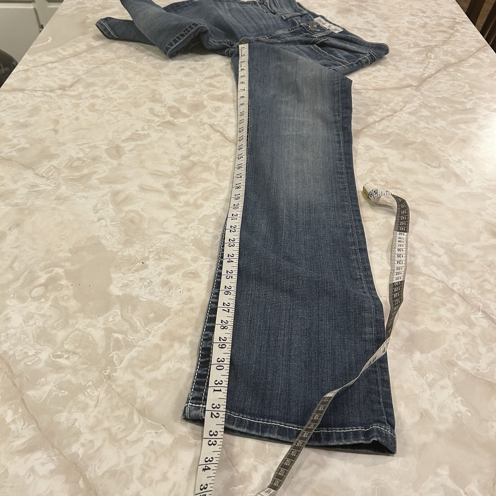 Vintage BKE Jeans Womens 28 L Blue Scarlett Slim Boot Stretch Low Ri Size 28" / US 6 / IT 42 - 5 Thumbnail