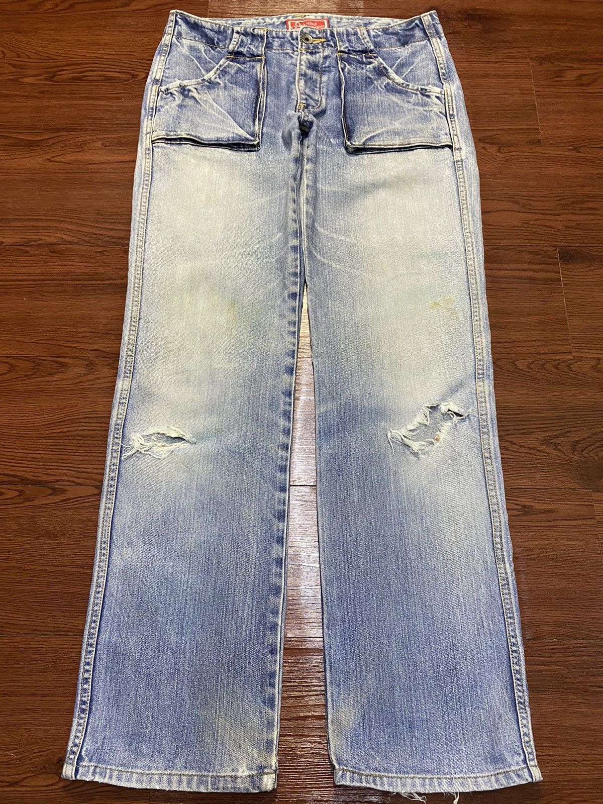 KOJIMA GENES Vintage Japanese Brand Kojima Faded Distressed Bush Jeans Size US 30 / EU 46 - 1 Thumbnail
