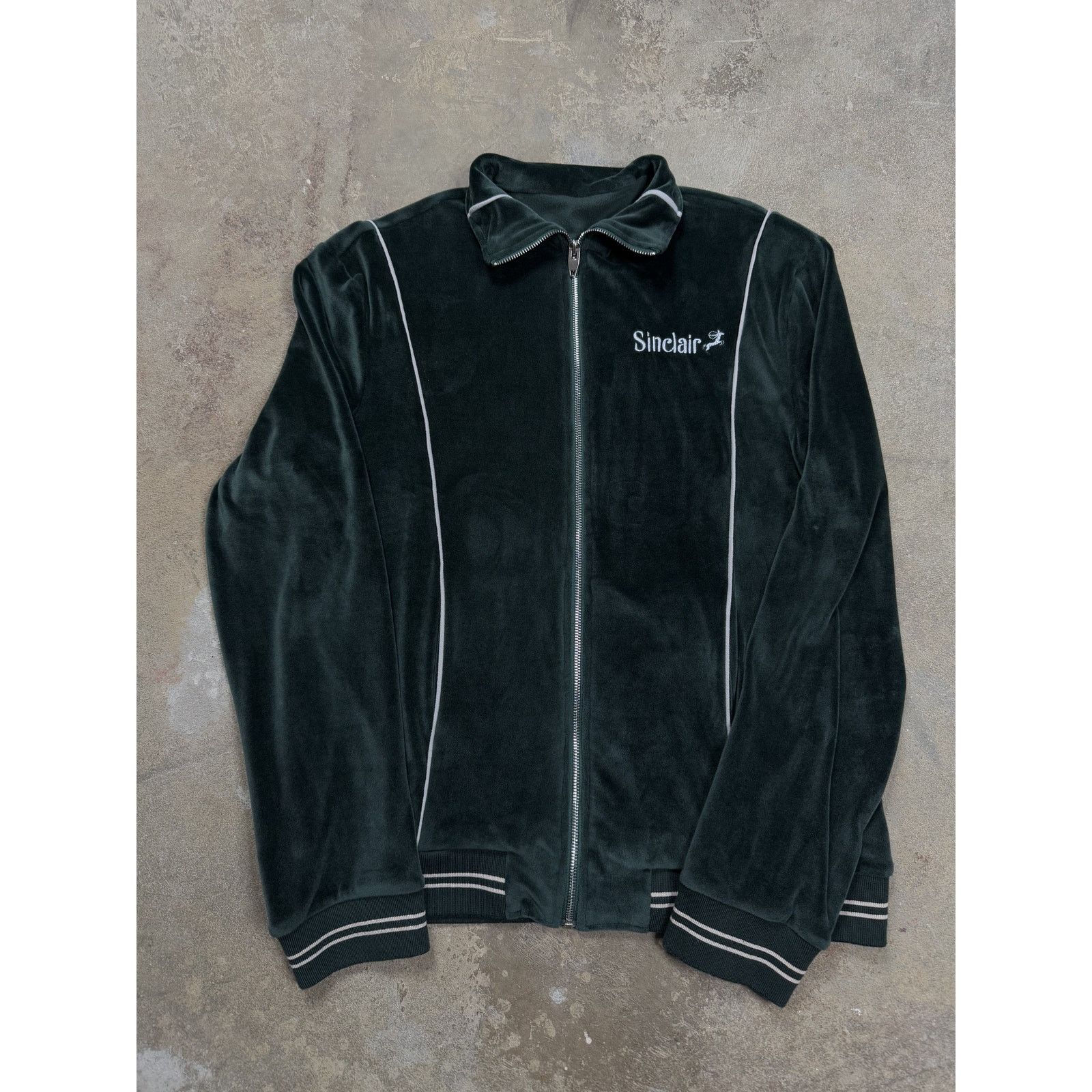 Sinclair Global Sinclair Satin Zip Up Green Used Medium Size US M / EU 48-50 / 2 - 1 Thumbnail