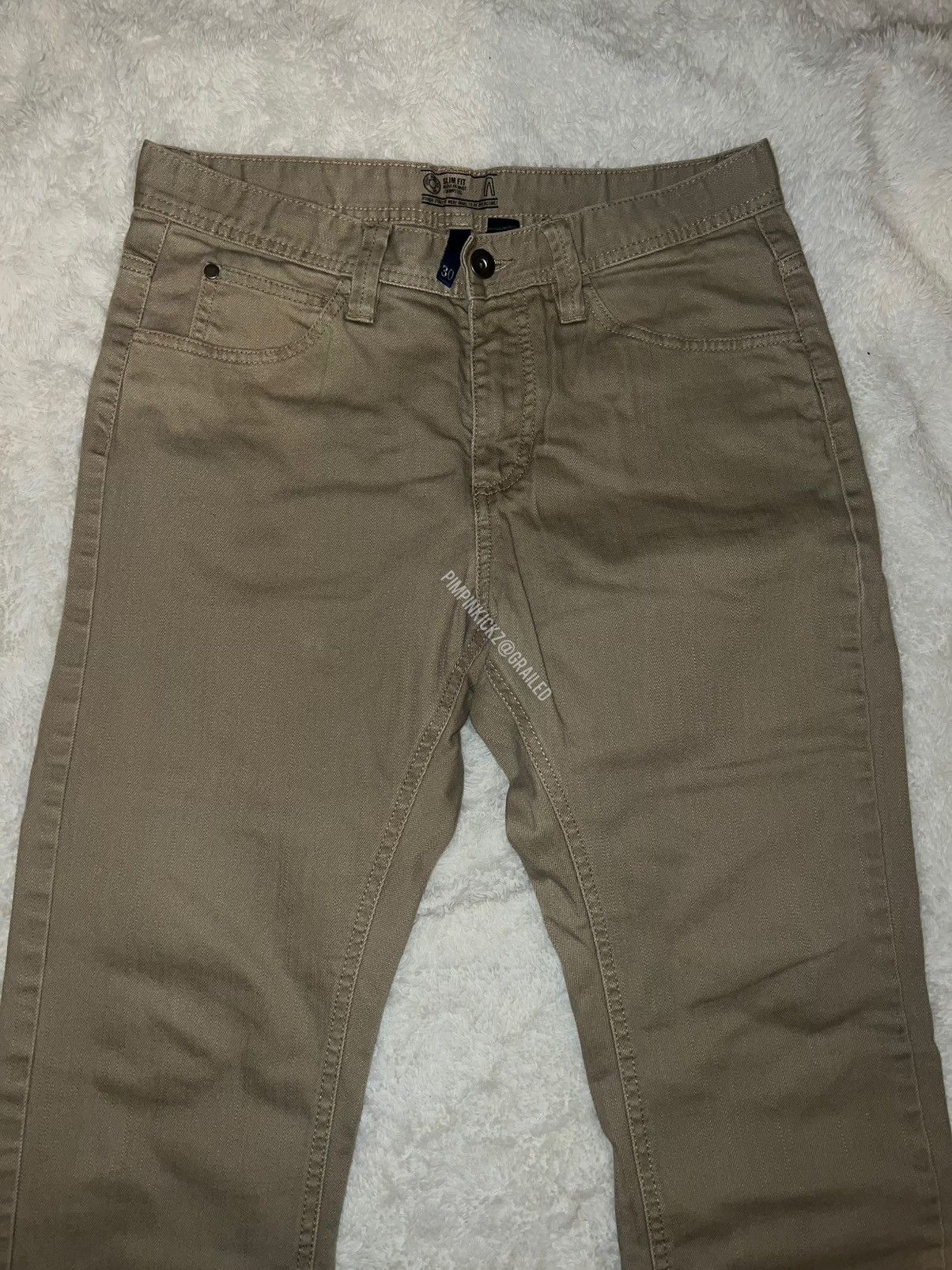 H&M H&M mens skinny leg (regular waist) beige jeans size 30 Size US 30 / EU 46 - 2 Thumbnail