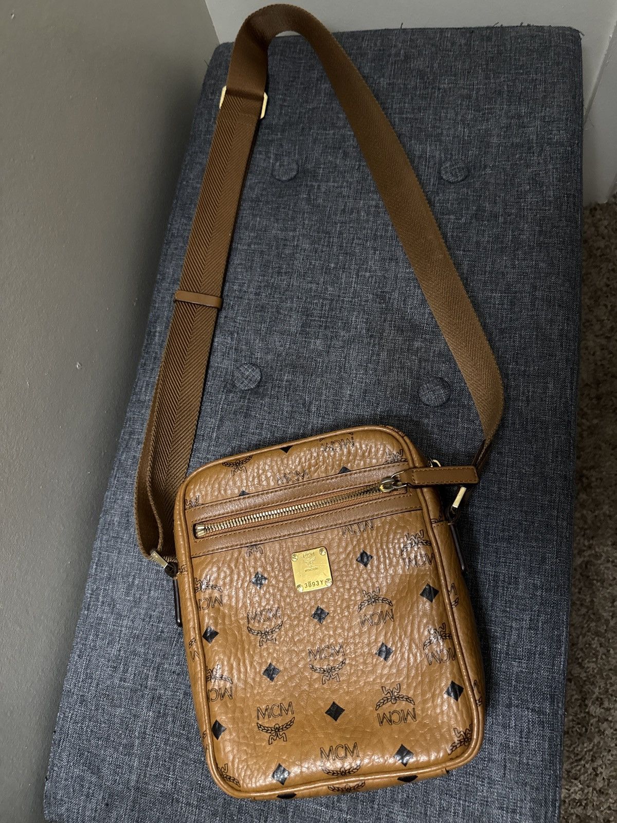MCM N/s Crossbody Bag in Brown, Men's
