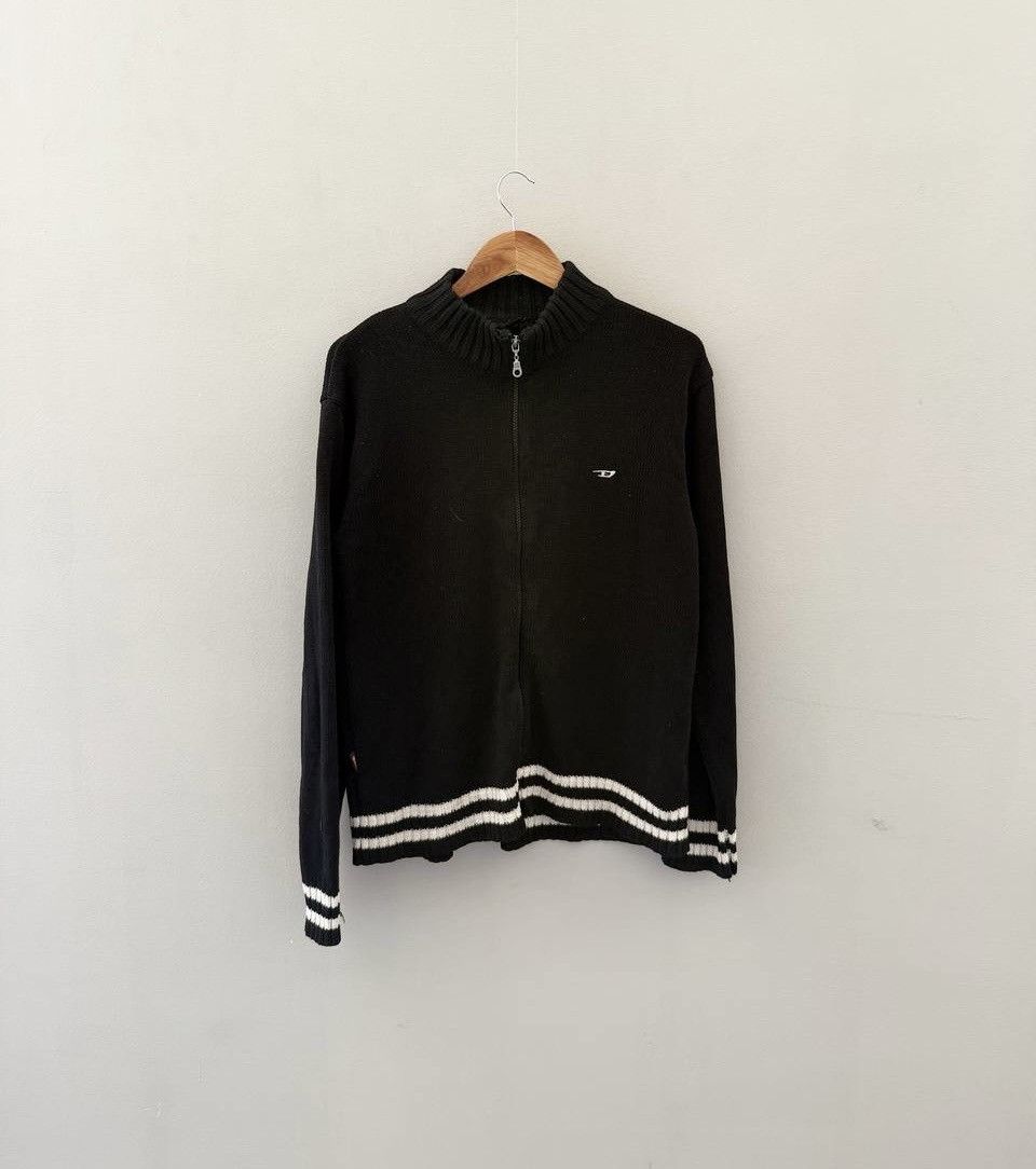 Diesel Y2K Japanese Avant-Garde Style Diesel Knit Zip Sweater Size US M / EU 48-50 / 2 - 1 Thumbnail