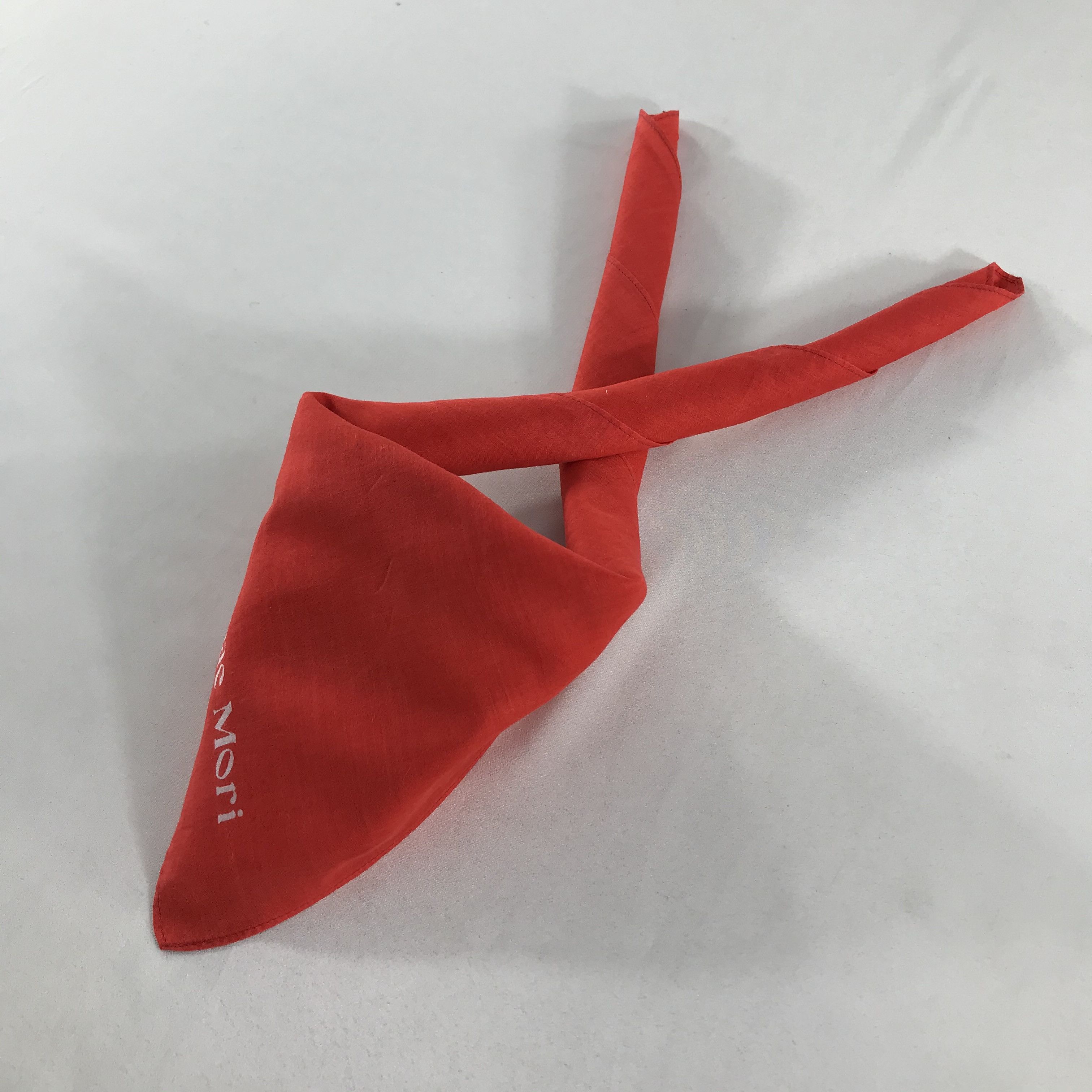 Hanae Mori Hanae Mori Plain Red Handkerchief Neckerchief Bandana H64 Size ONE SIZE - 3 Thumbnail