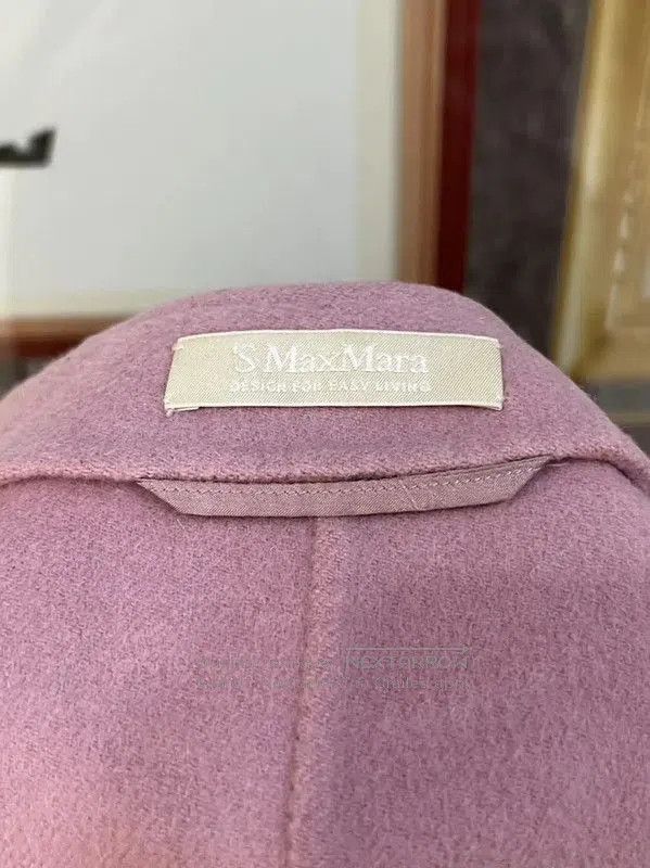 Max Mara MaxMara Pink Wool Women's Coat . Size M / US 6-8 / IT 42-44 - 6 Thumbnail