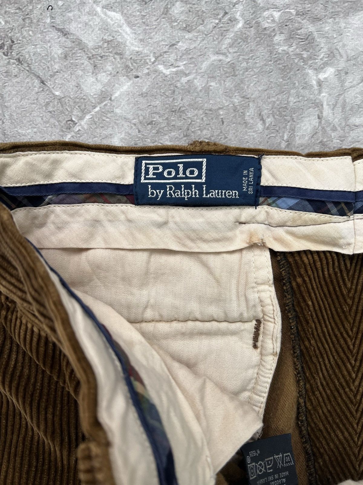 Polo Ralph Lauren × Vintage Polo Ralph 90s velvet streetwear corduroy casual pants y2k Size US 34 / EU 50 - 7 Thumbnail