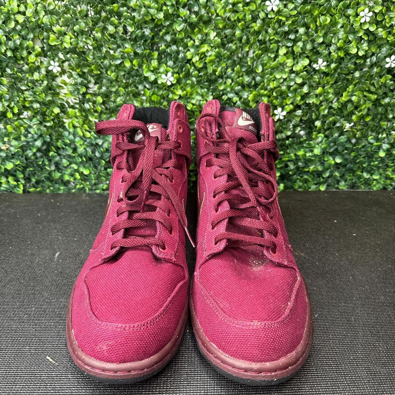 Nike Nike dunk canvas high red Size US 12 / EU 45 - 4 Thumbnail
