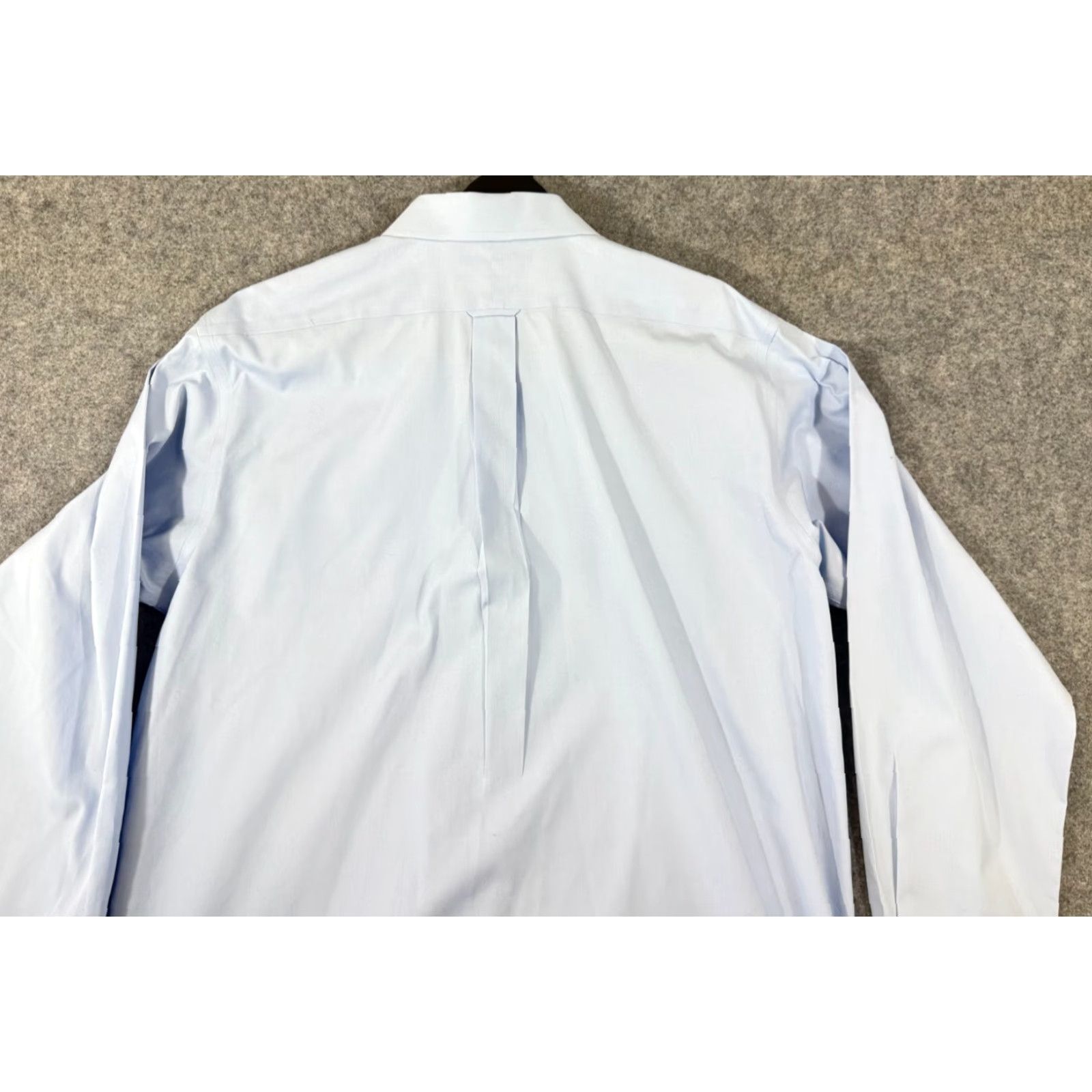 Roundtree & Yorke VINTAGE Roundtree & Yorke Gold Label Dress Shirt Mens XL Blue Fitted 80s Non-Iron Size 46R - 7 Thumbnail
