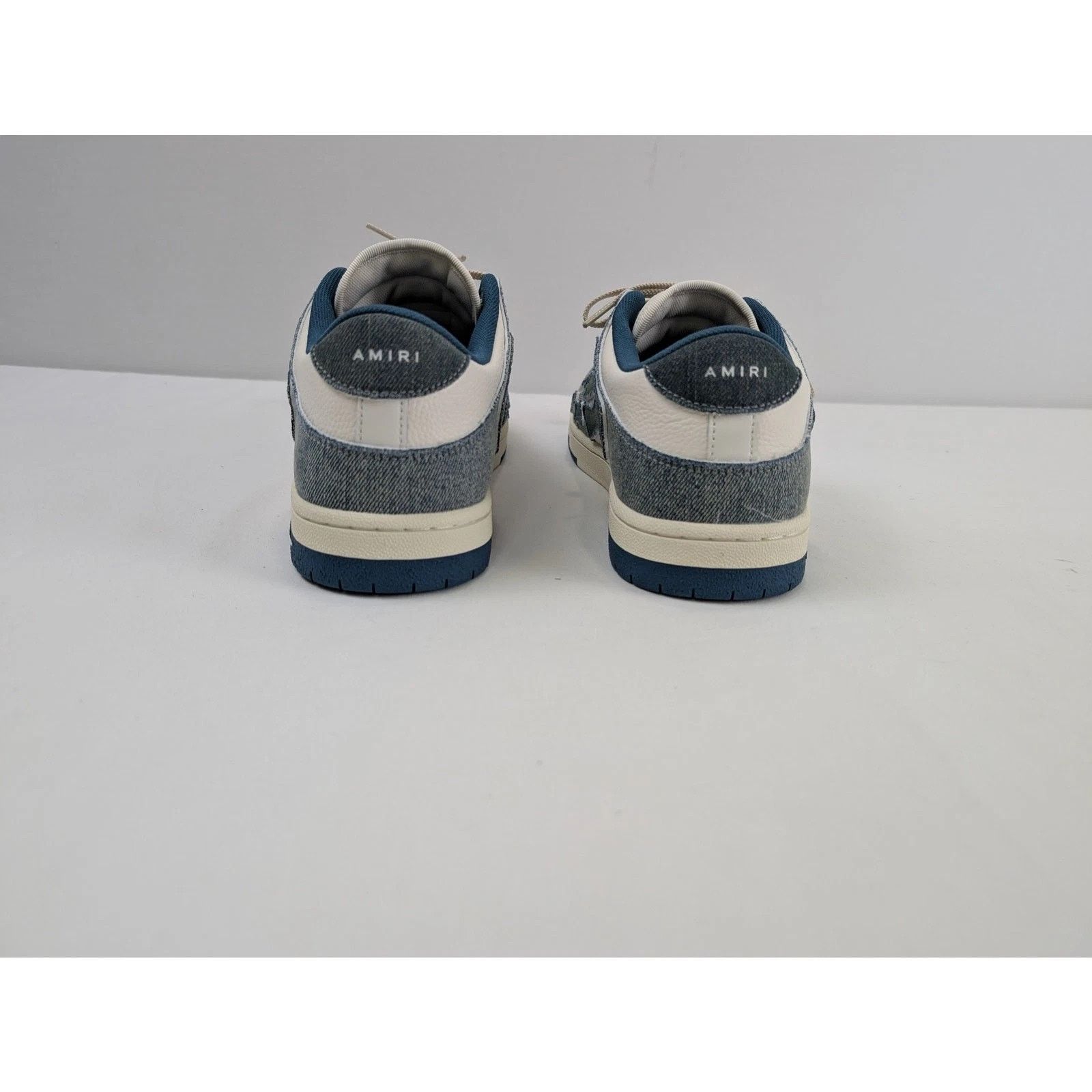 Amiri o1rshd1 Vintage Denim Skel Top Low in Slate Blue Size US 11 / EU 44 - 9 Thumbnail