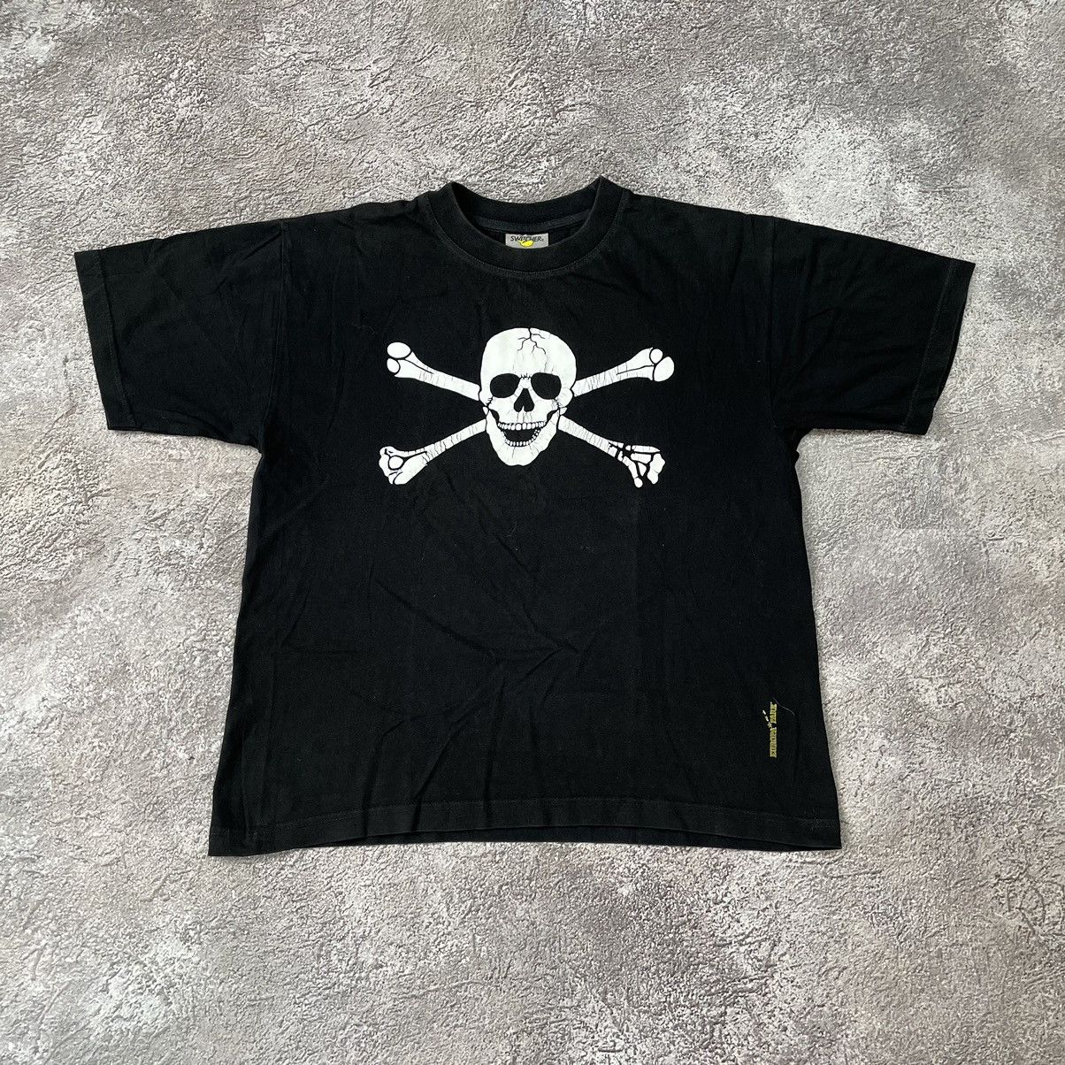 Vintage Vintage Y2K Skull Bones Graphic Tee Punk Streetwear Black S Size US S / EU 44-46 / 1 - 2 Thumbnail