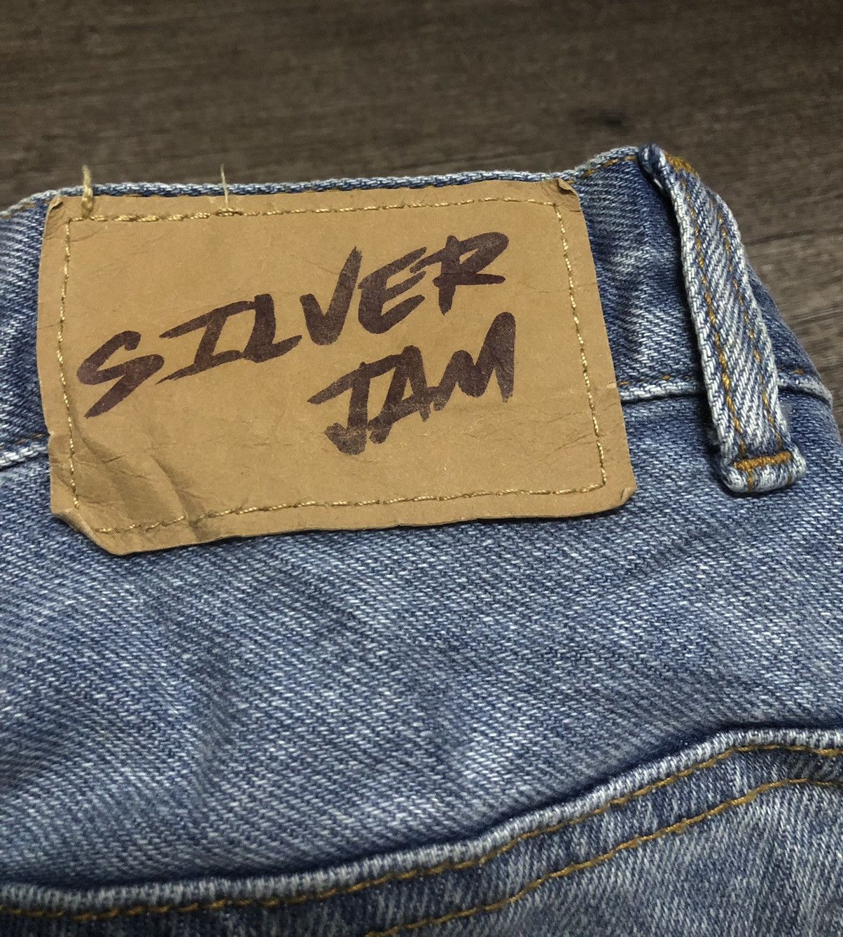 Japanese Brand W.W.G SILVER JAM JEANS UNISEX DESIGN Size US 28 / EU 44 - 19 Thumbnail