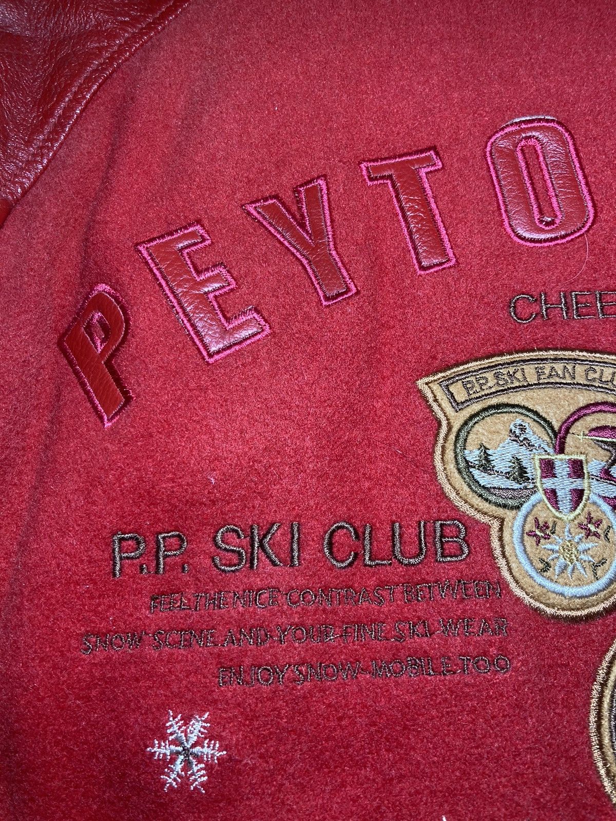Japanese Brand 1989 PPFM Sports Varsity Leather Jacket Peyton Place 80s 90s Size US S / EU 44-46 / 1 - 11 Thumbnail