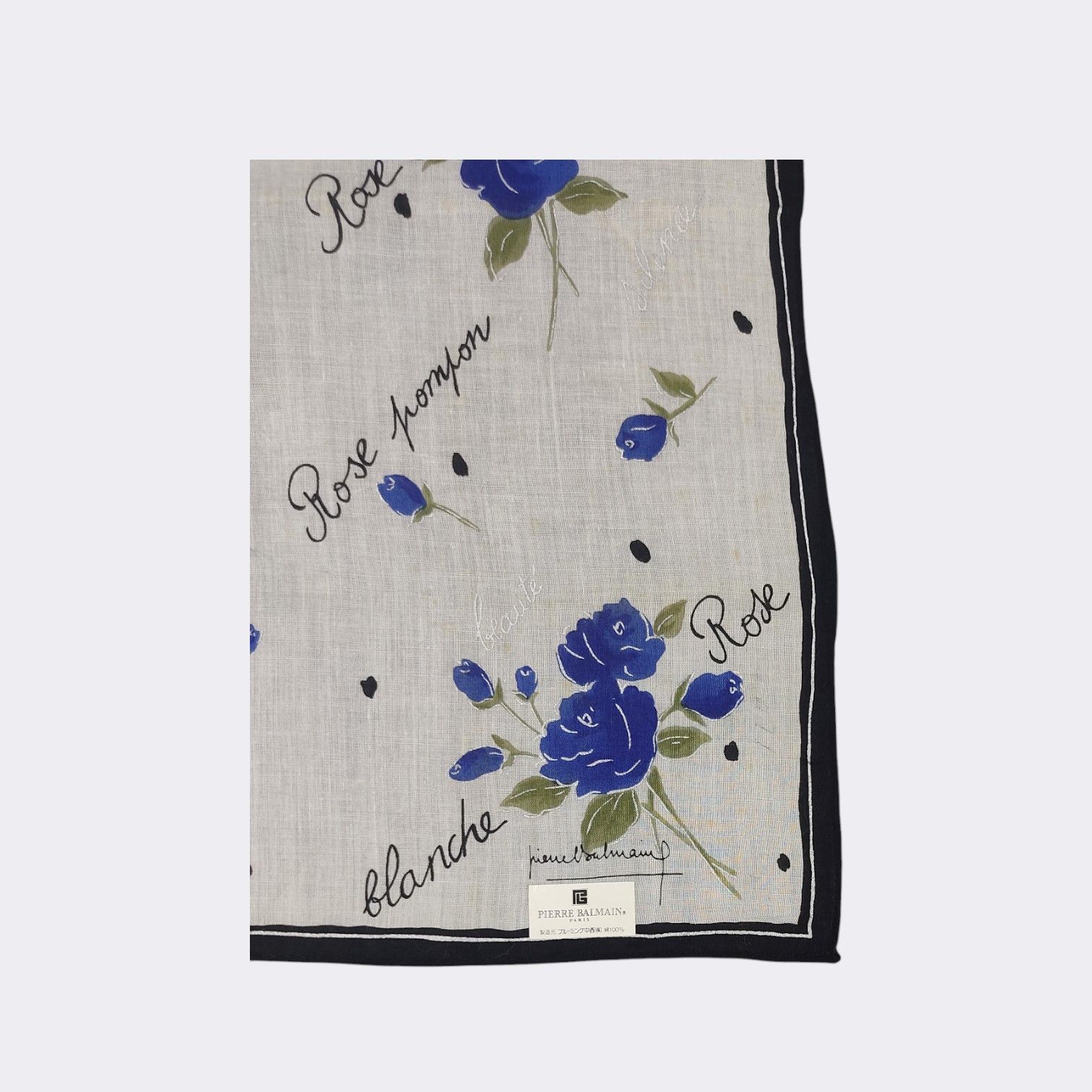 Pierre Balmain Vintage Pierre Balmain Handkerchief Neckerchief H427M Size ONE SIZE - 3 Thumbnail